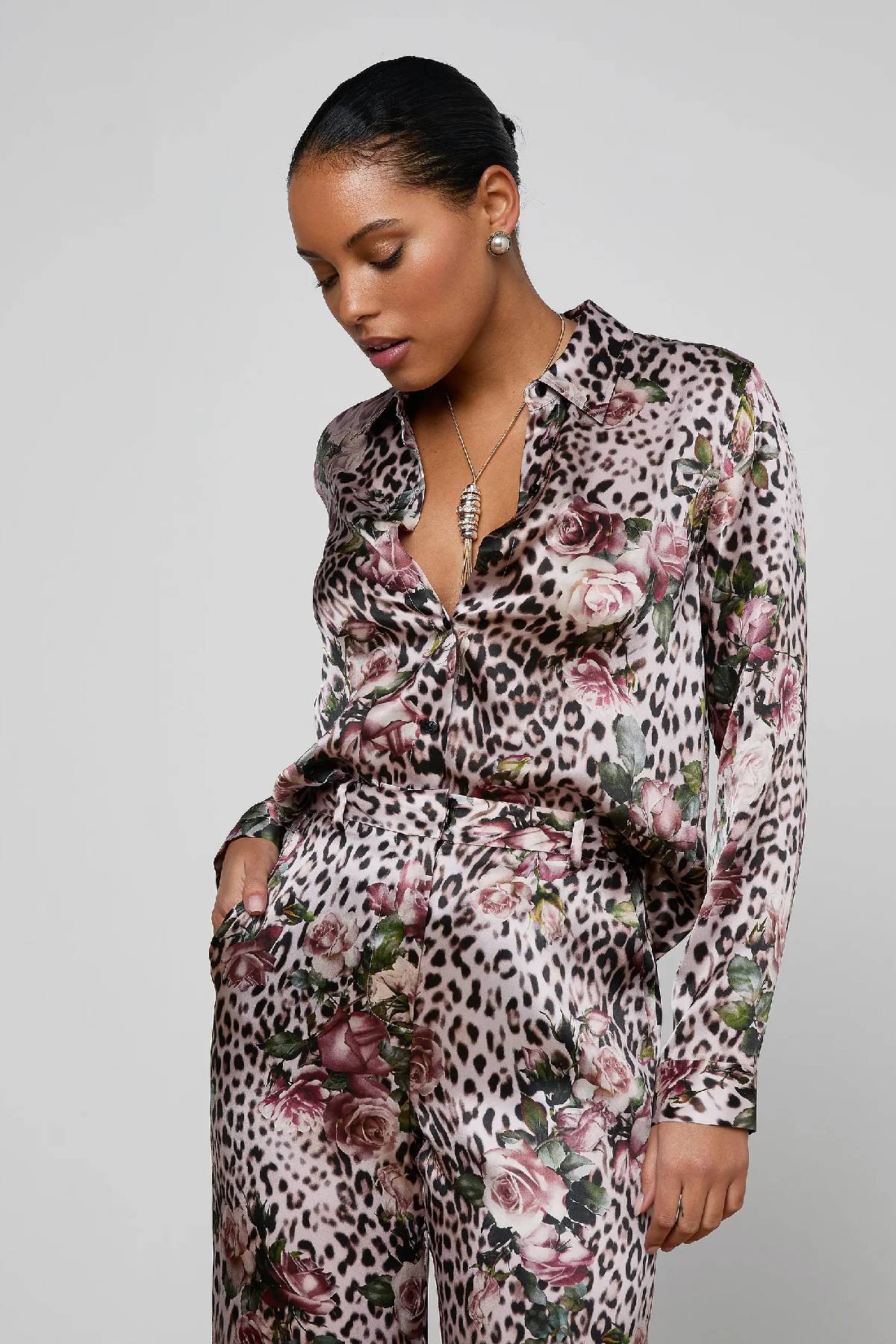 L’AGENCE Tyler Silk Blouse