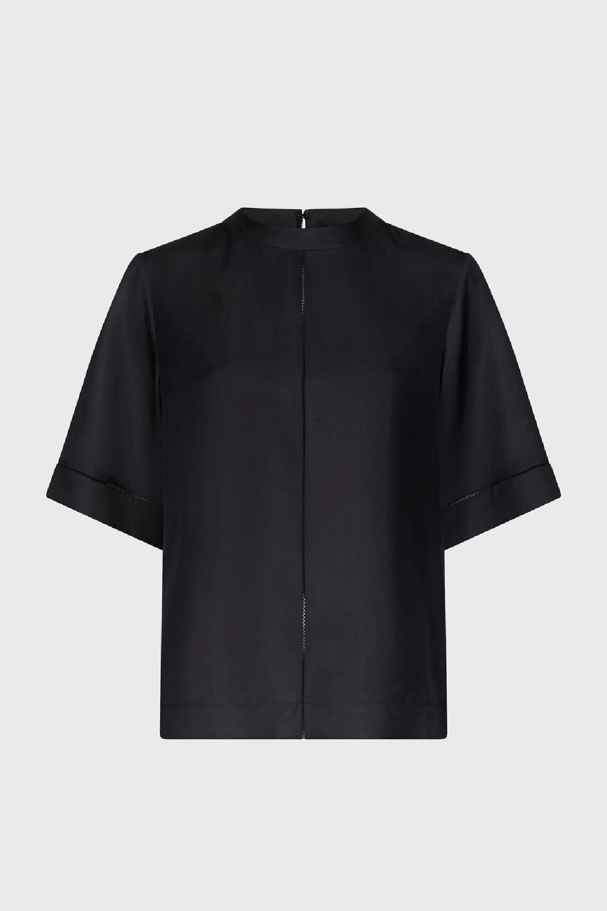 Loulou de Saison Havana Detailed T-Shirt - Black