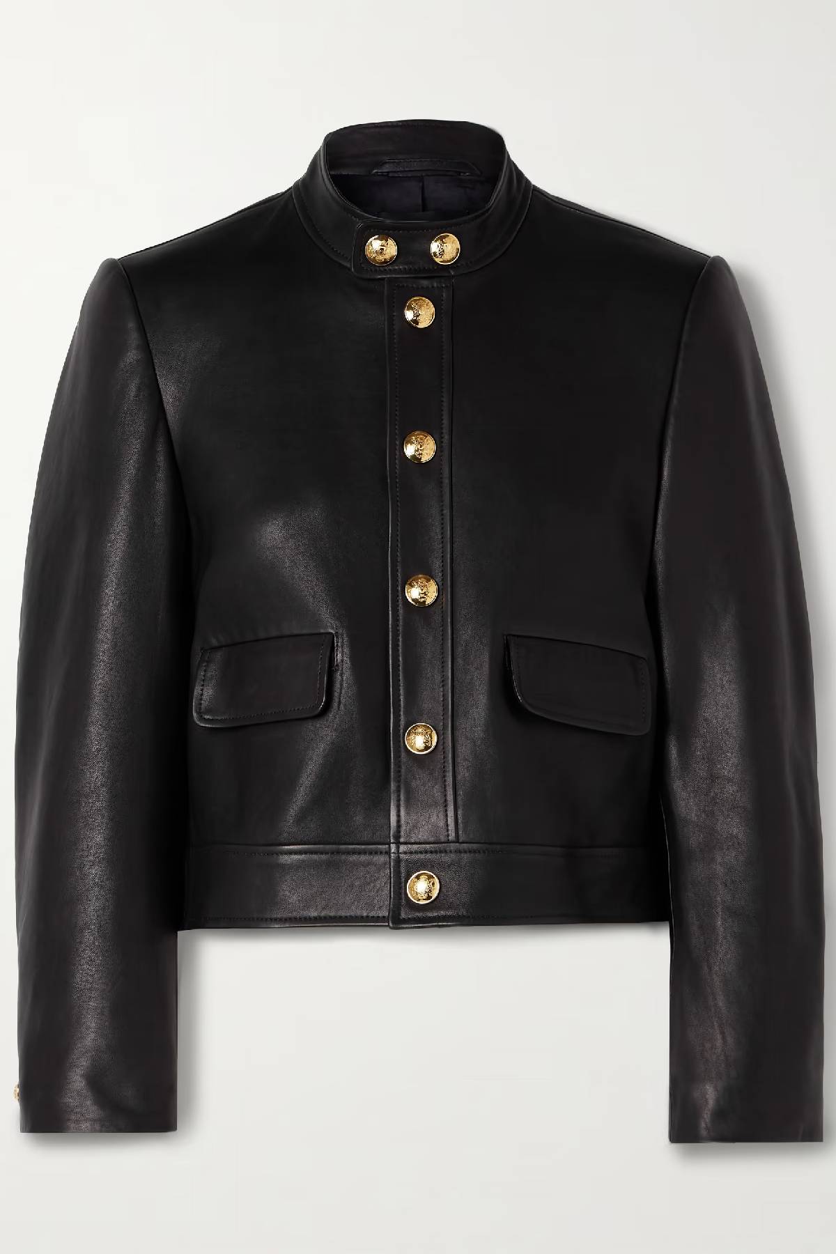 Nili Lotan Hadley Leather Cropped Jacket