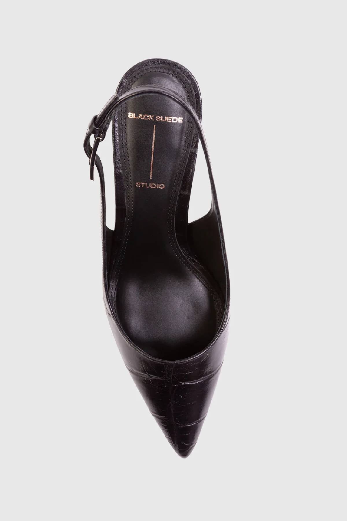 Black Suede Studio Branca 65 Pump