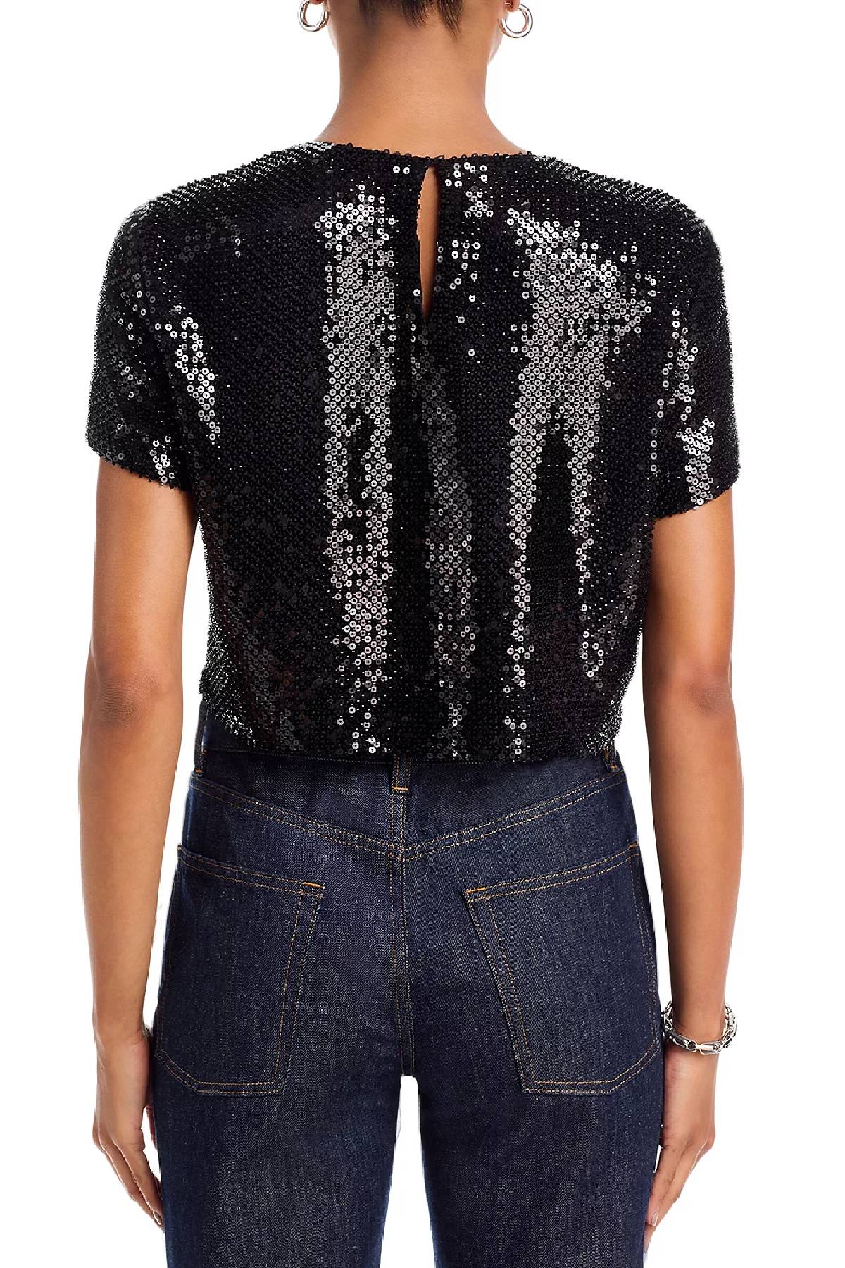 Frame The Sequin Flutter Top