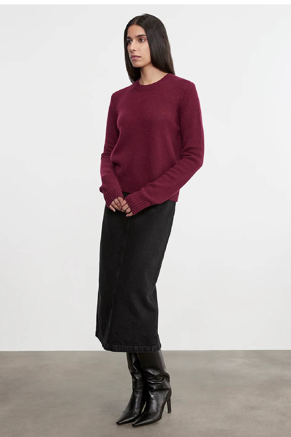 Enza Costa Cashmere Easy Long Sleeve Crew