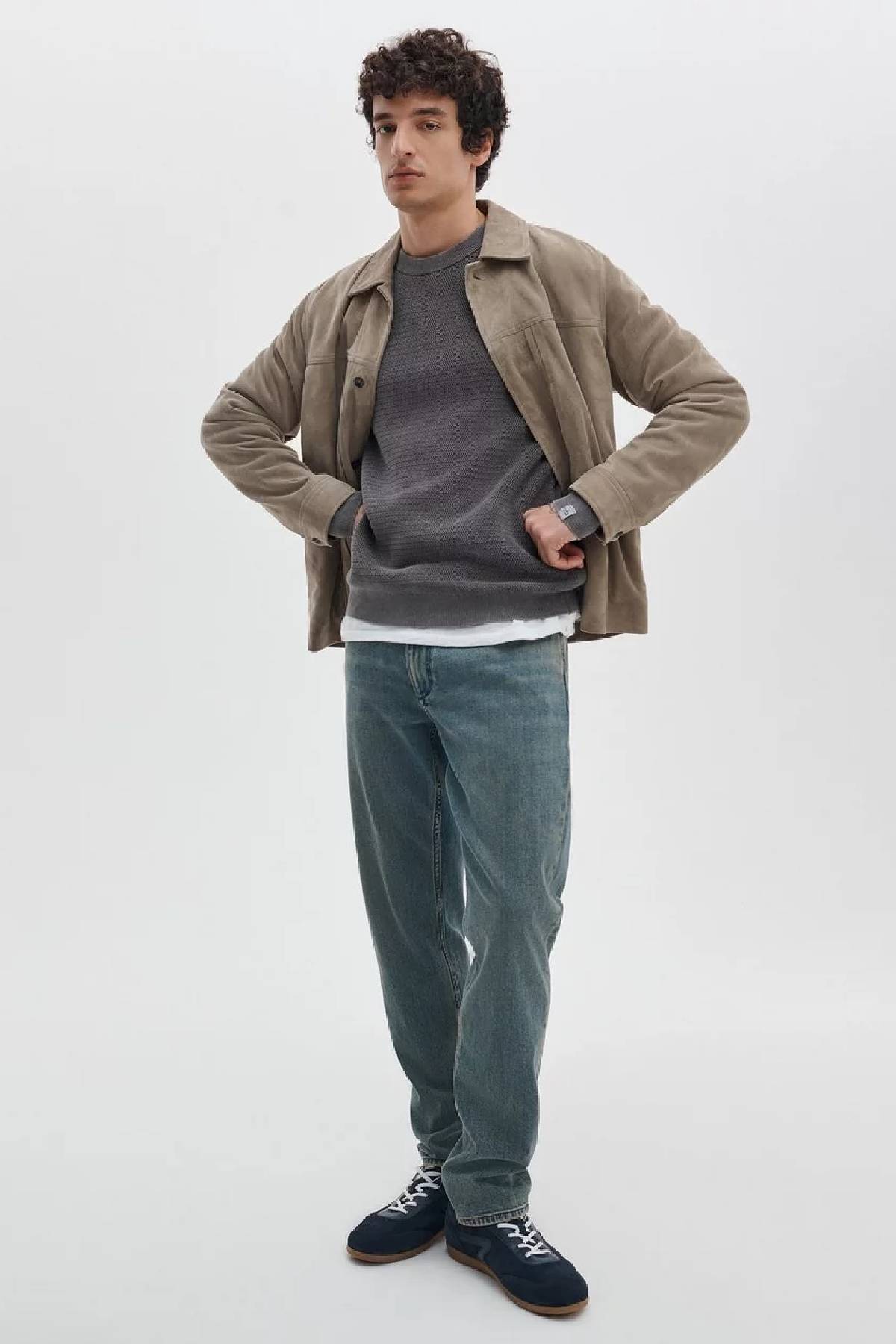 Pull à col rond délavé Caden pour homme de Rag &amp; Bone