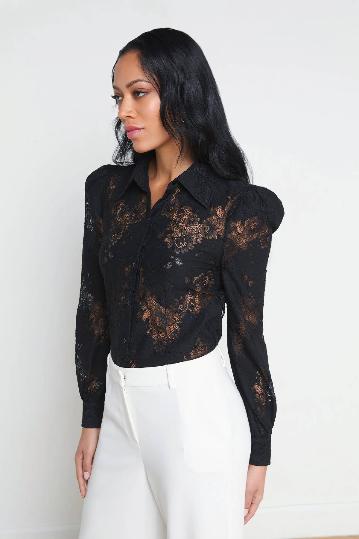 L’AGENCE Jenica Lace Blouse
