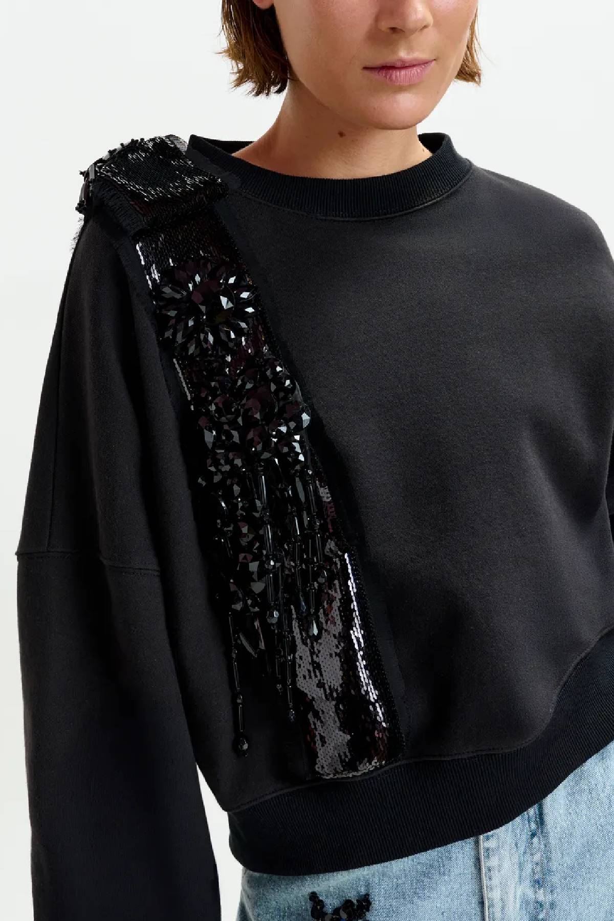 Essentiel Antwerp Ijoux Embroidered Sweatshirt