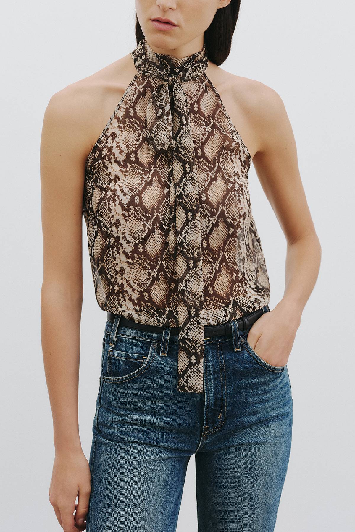 Nili Lotan Alla Halterneck Top