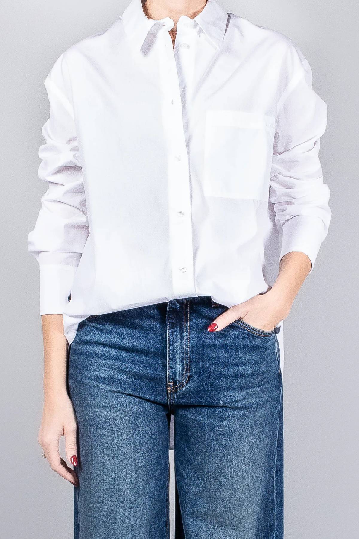Loulou de Saison Lee Shirt With Embroidery