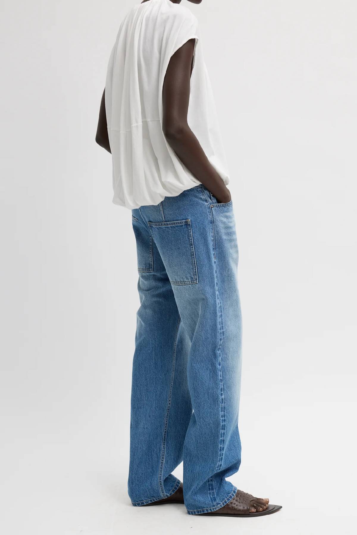 Tibi Selvage Denim 5 Pocket Alec Jean