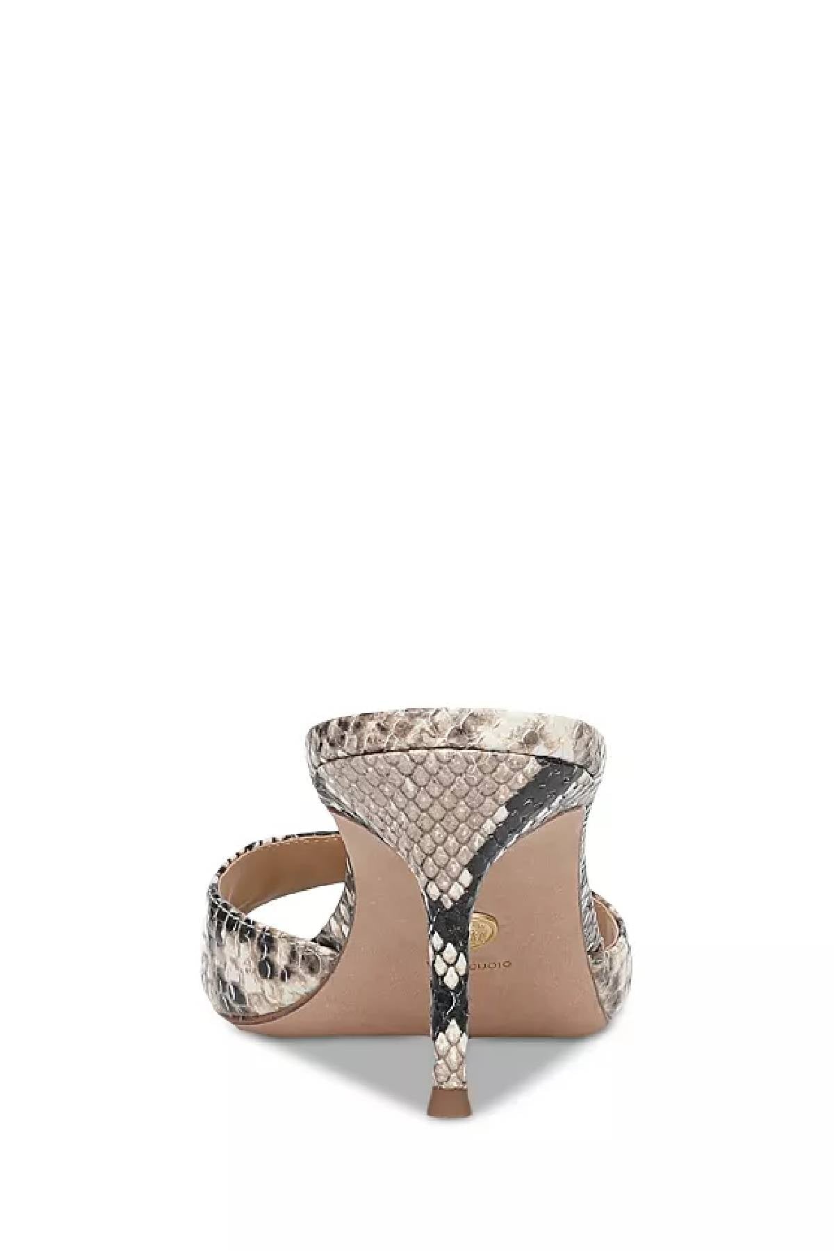 Sandales Veronica Beard Tia en cuir de python incrusté 