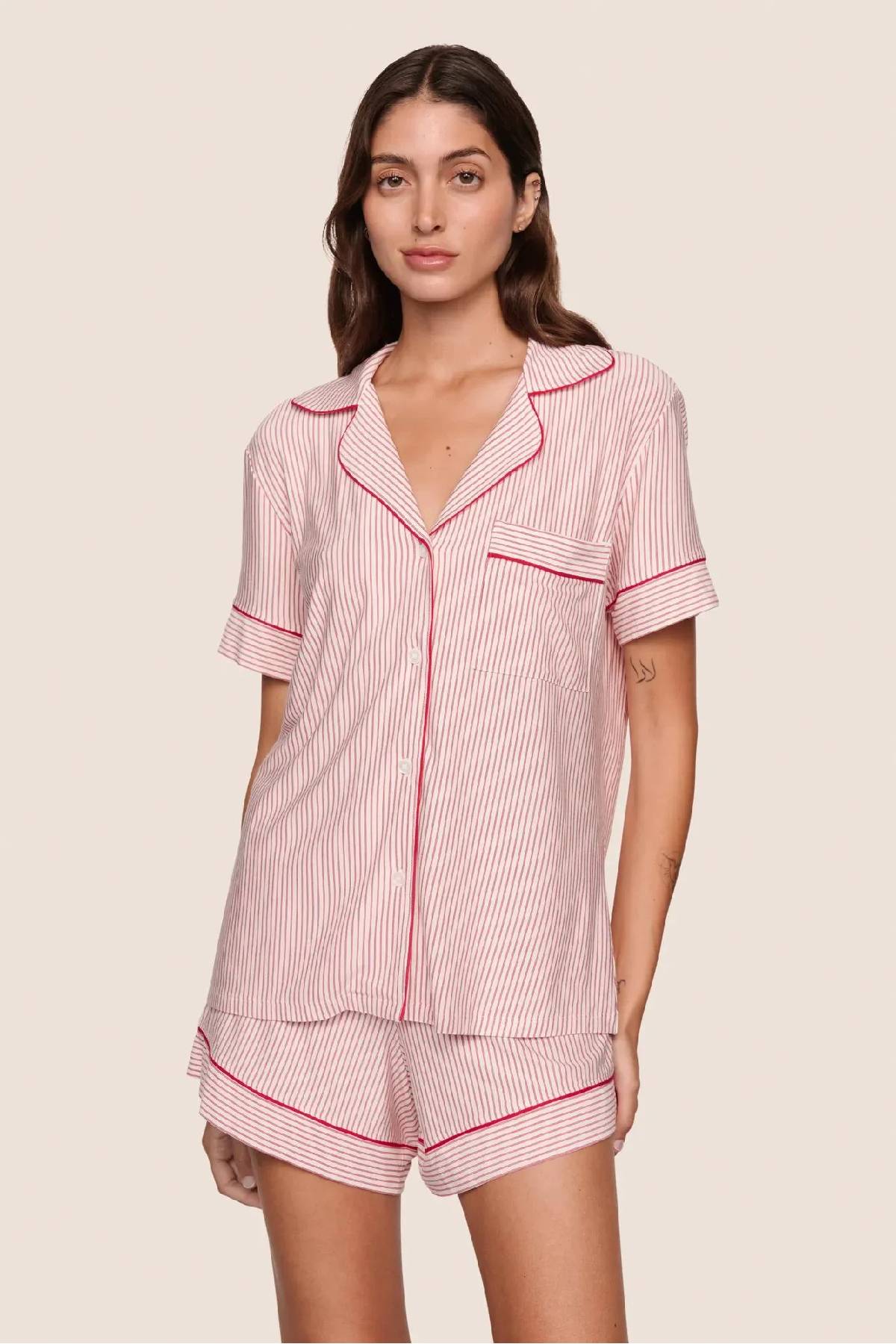 Eberjey Gisele Printed Relaxed Short PJ Set