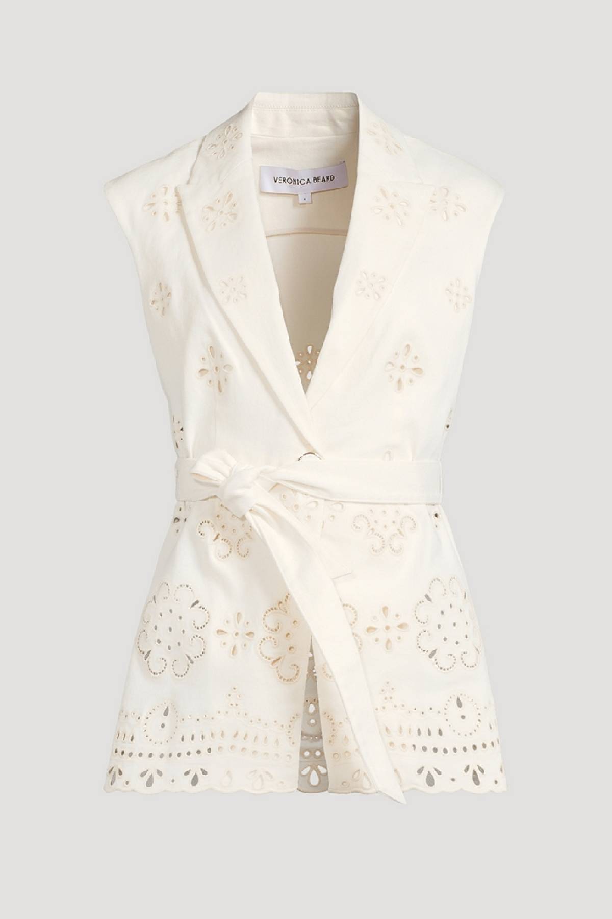 Veronica Beard Townes Eyelet Vest