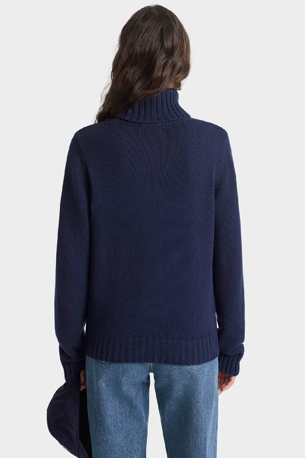 Sporty & Rich Horse Knitted Turtleneck