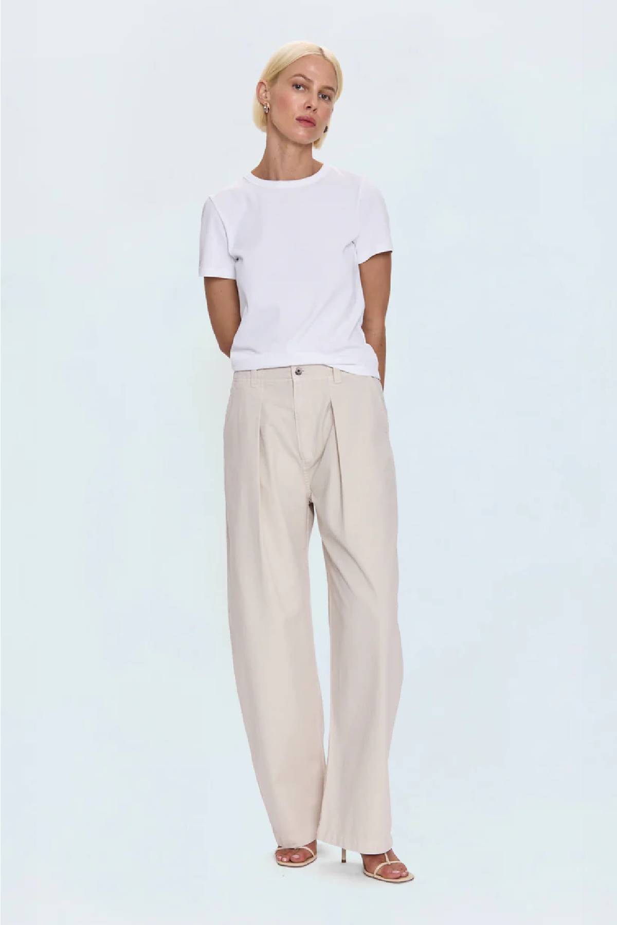 Pistola Eden Pleated Barrel Trouser