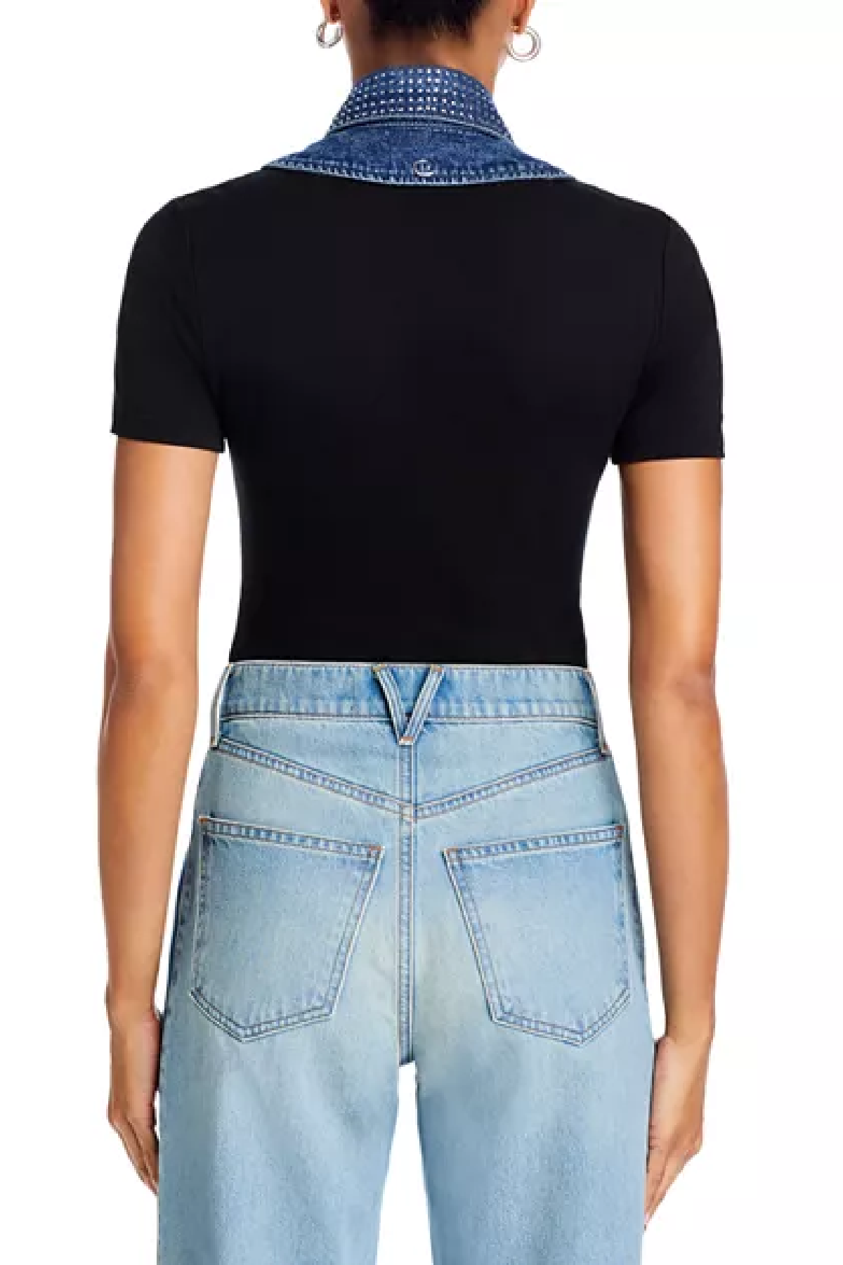 Veronica Beard Slate Dickey With Rhinestones