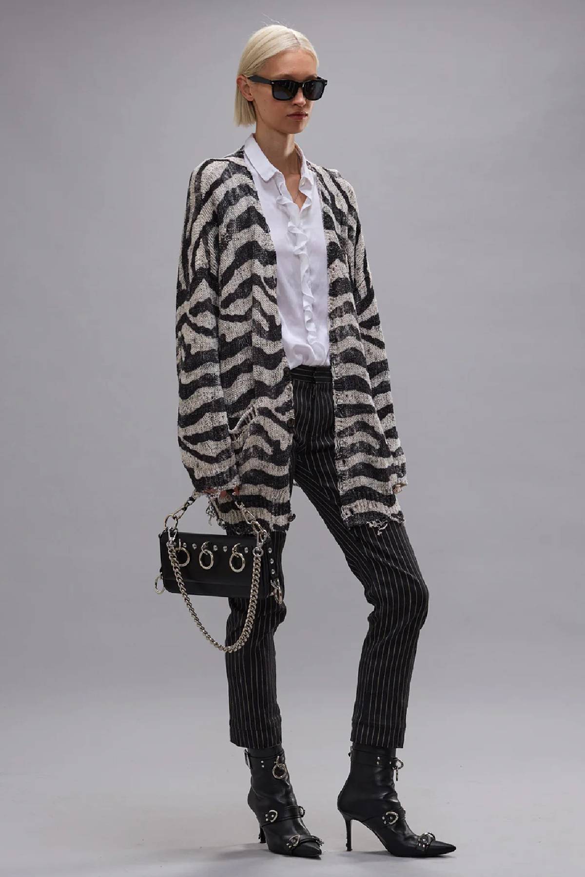 R13 Printed Oversized Cardigan