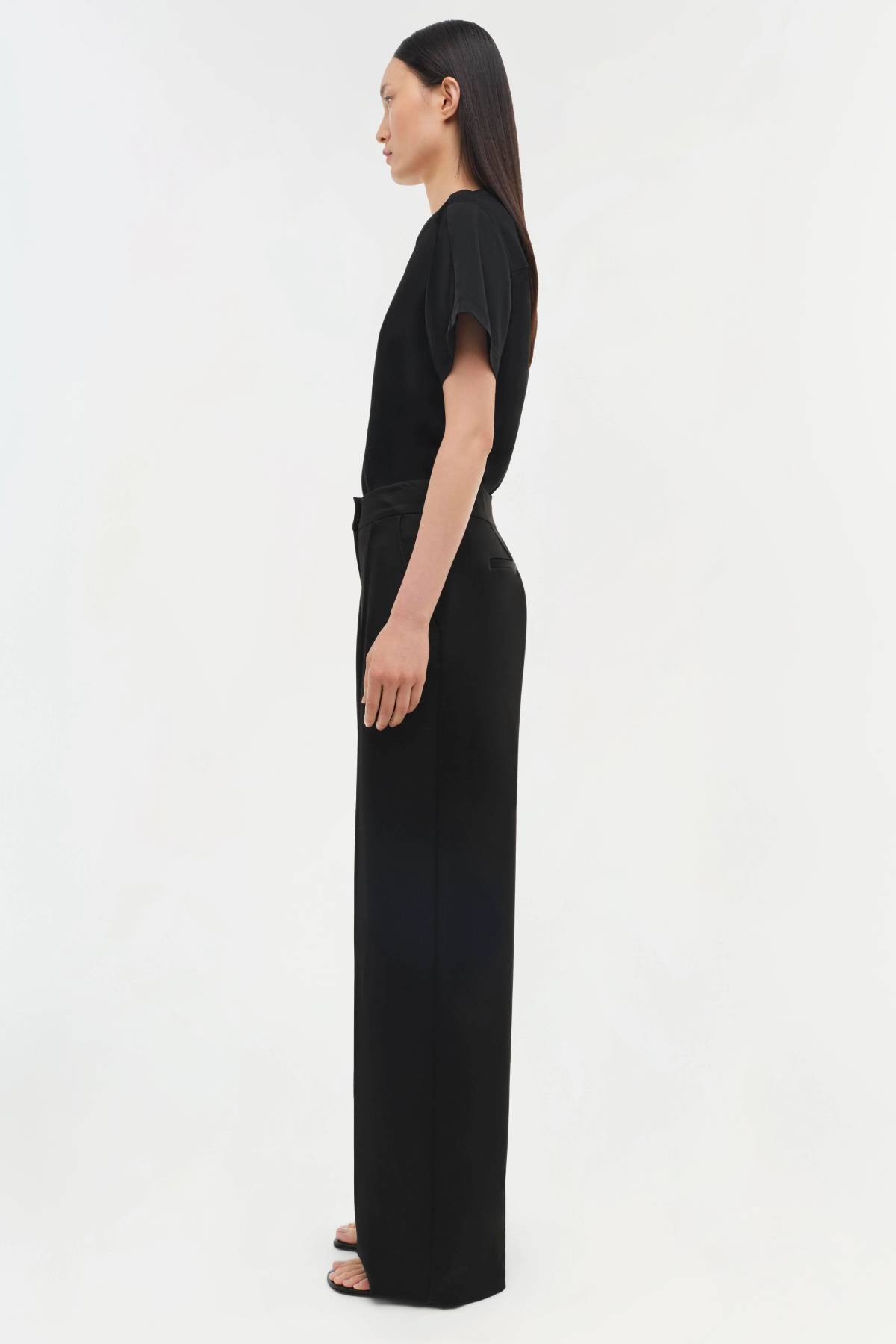 Simkhai Kyra Wide Leg Pant - Black