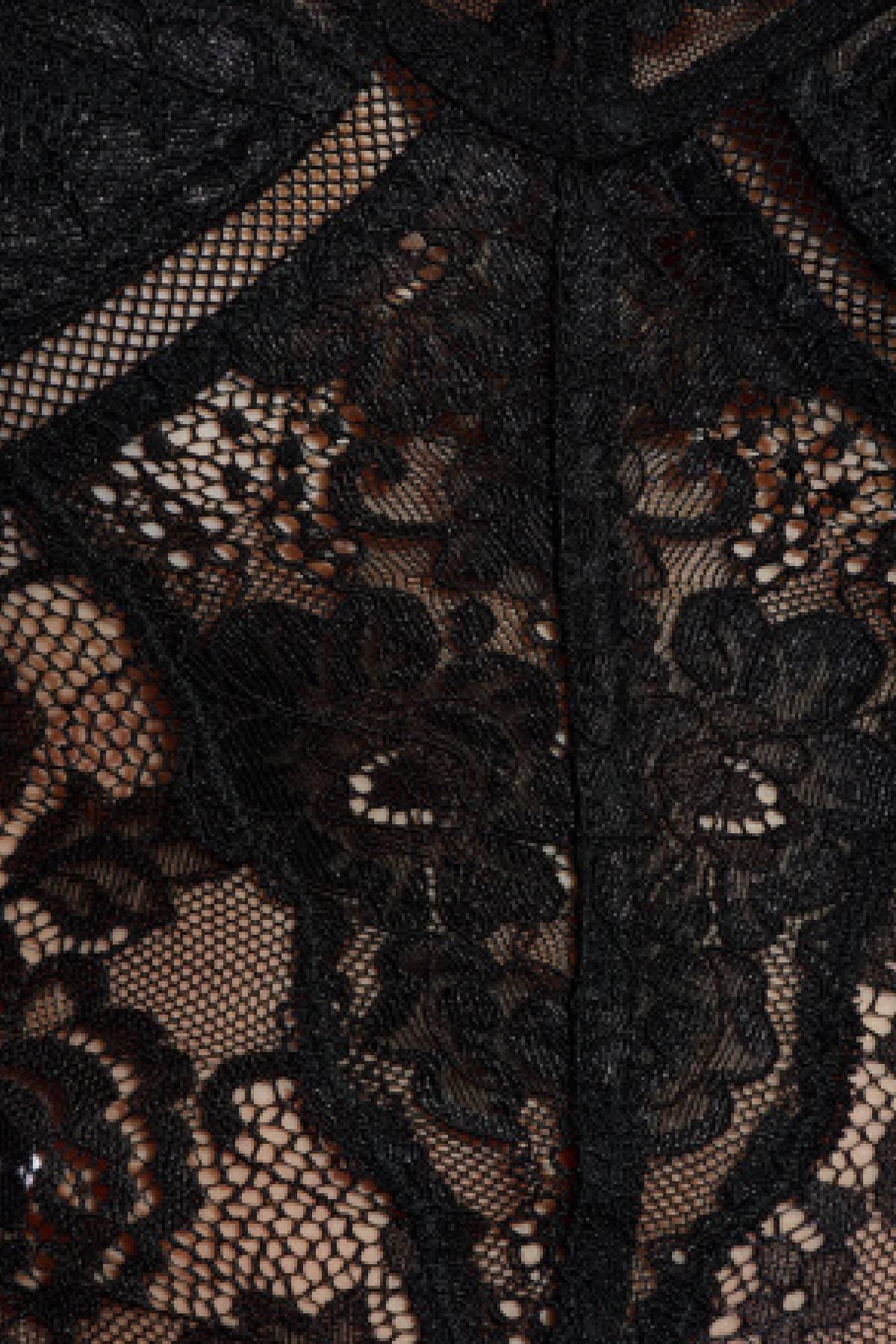 Self-Portrait Black Lace Strappy Top