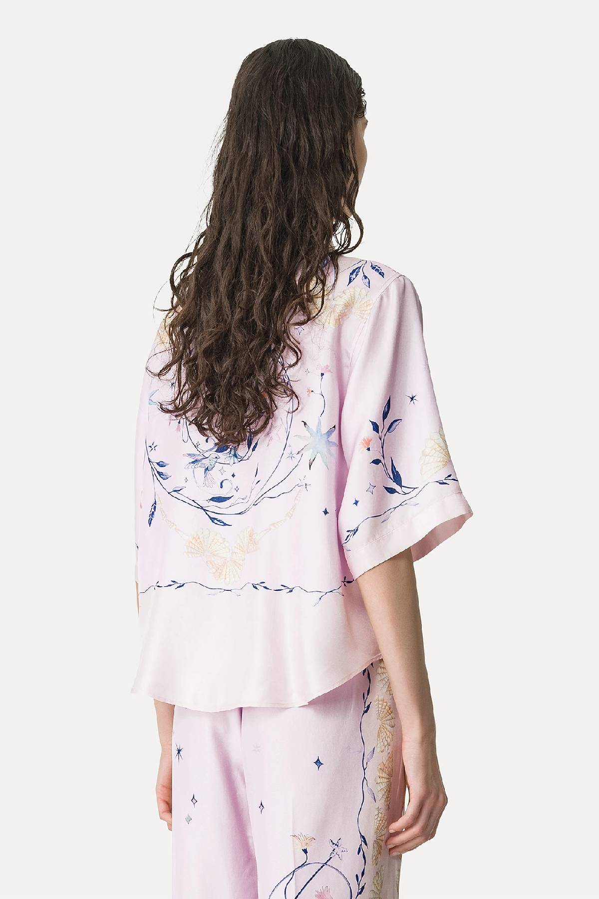 Chemise à manches courtes en sergé imprimé Forte Forte « Deliverance » 