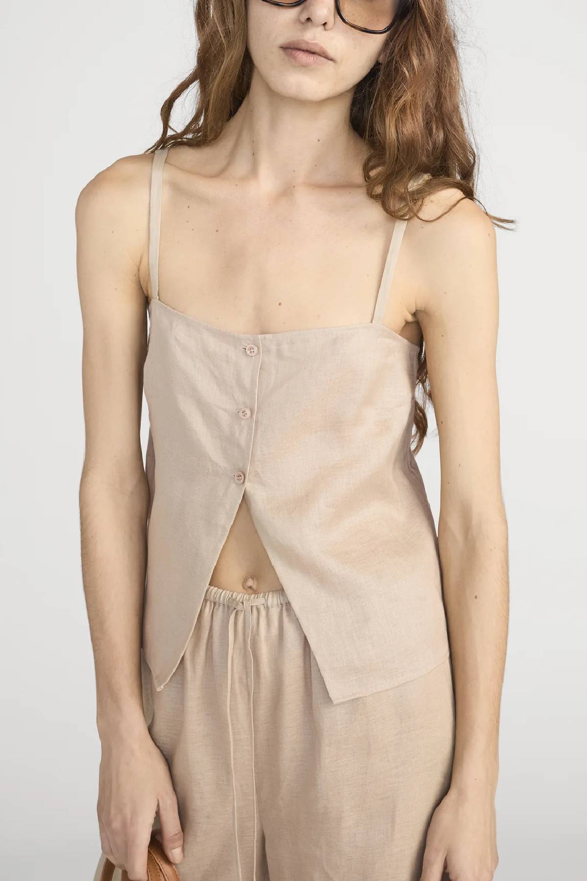 Frame The Linen Button Cami