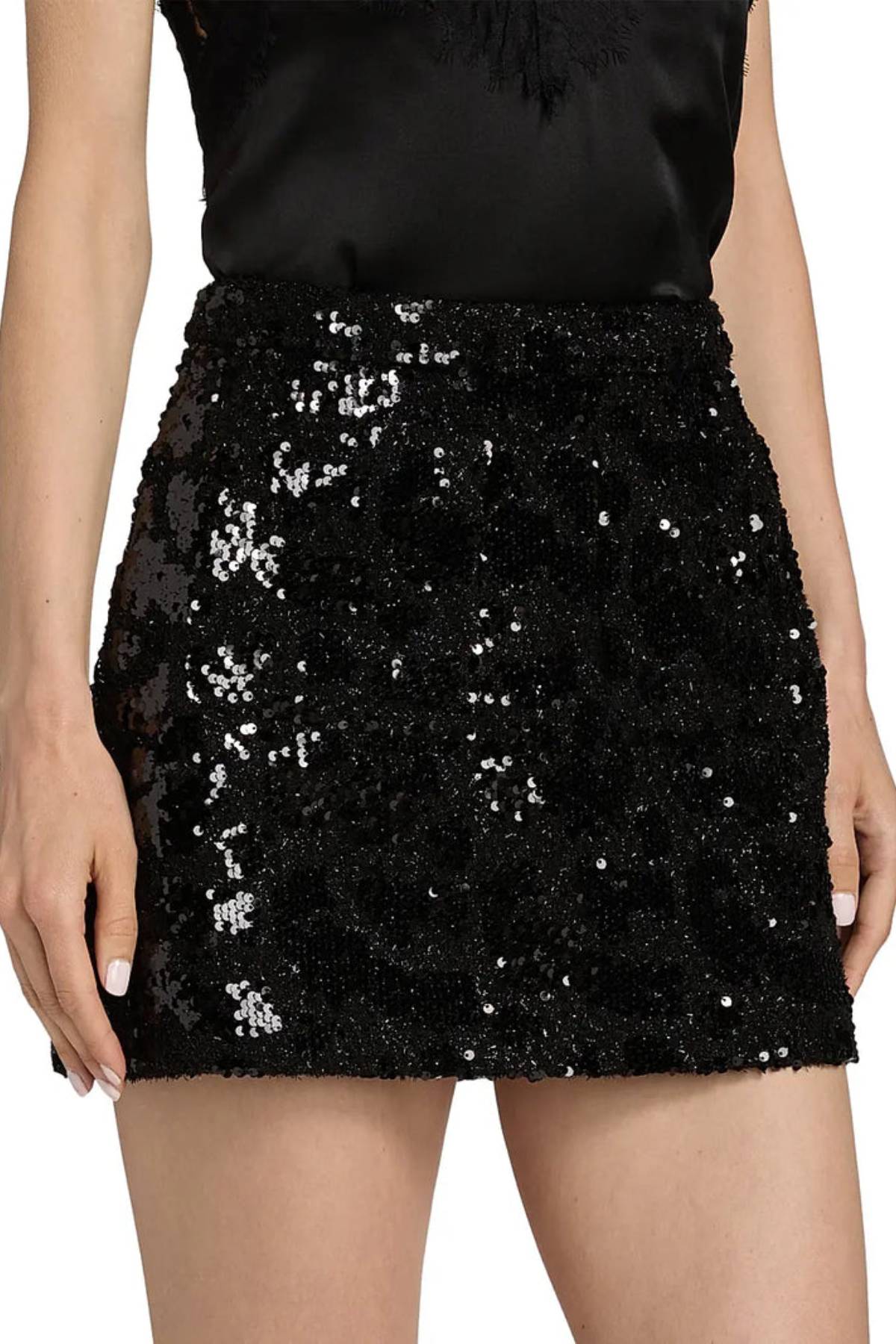 Iro Opina Sequin Embellished Mini Skirt