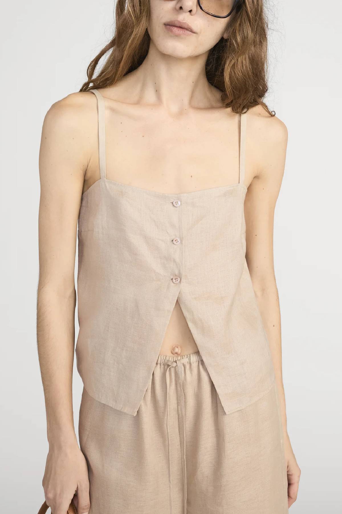 Frame The Linen Button Cami