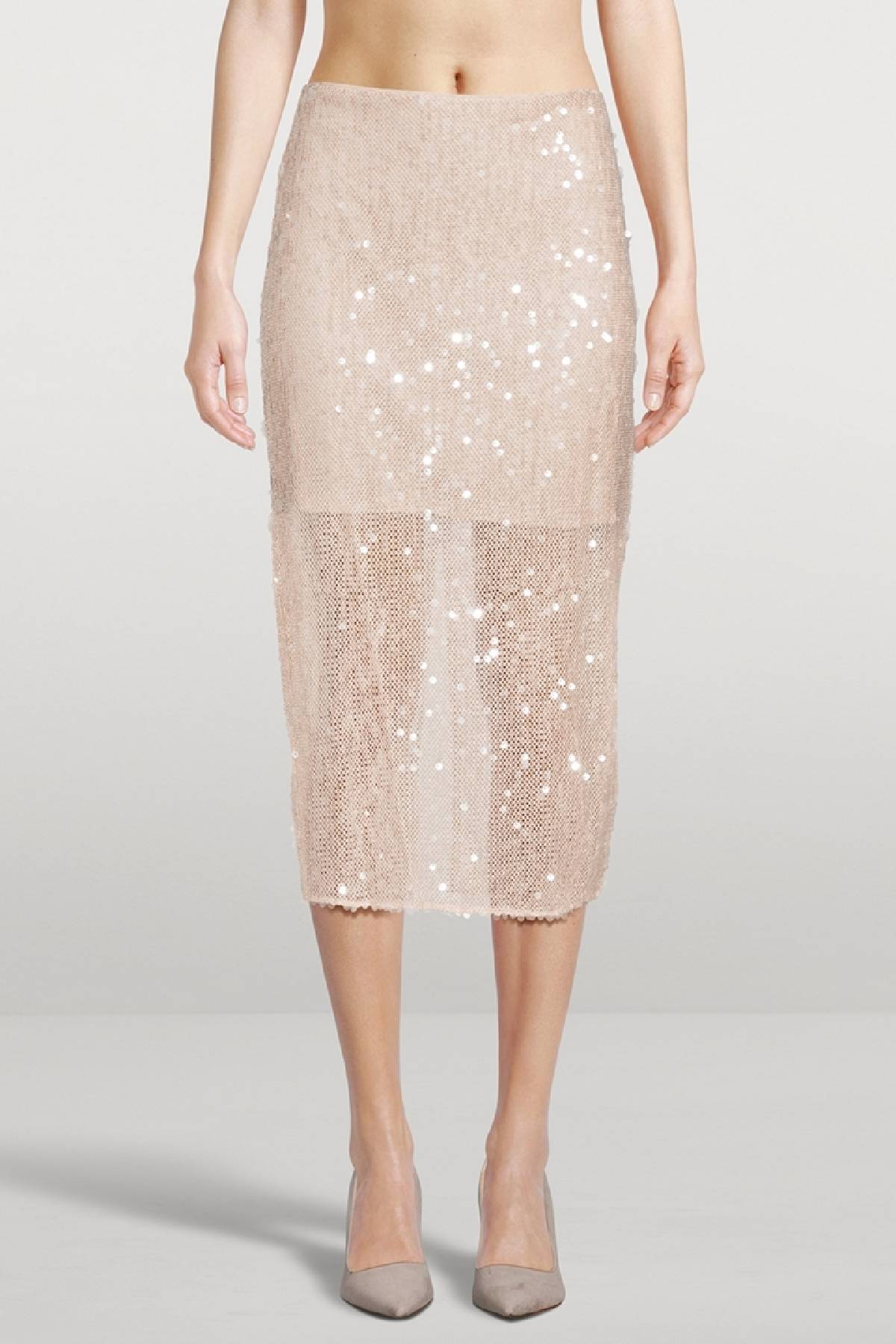 Veronica Beard Allora Sequin Midi Skirt