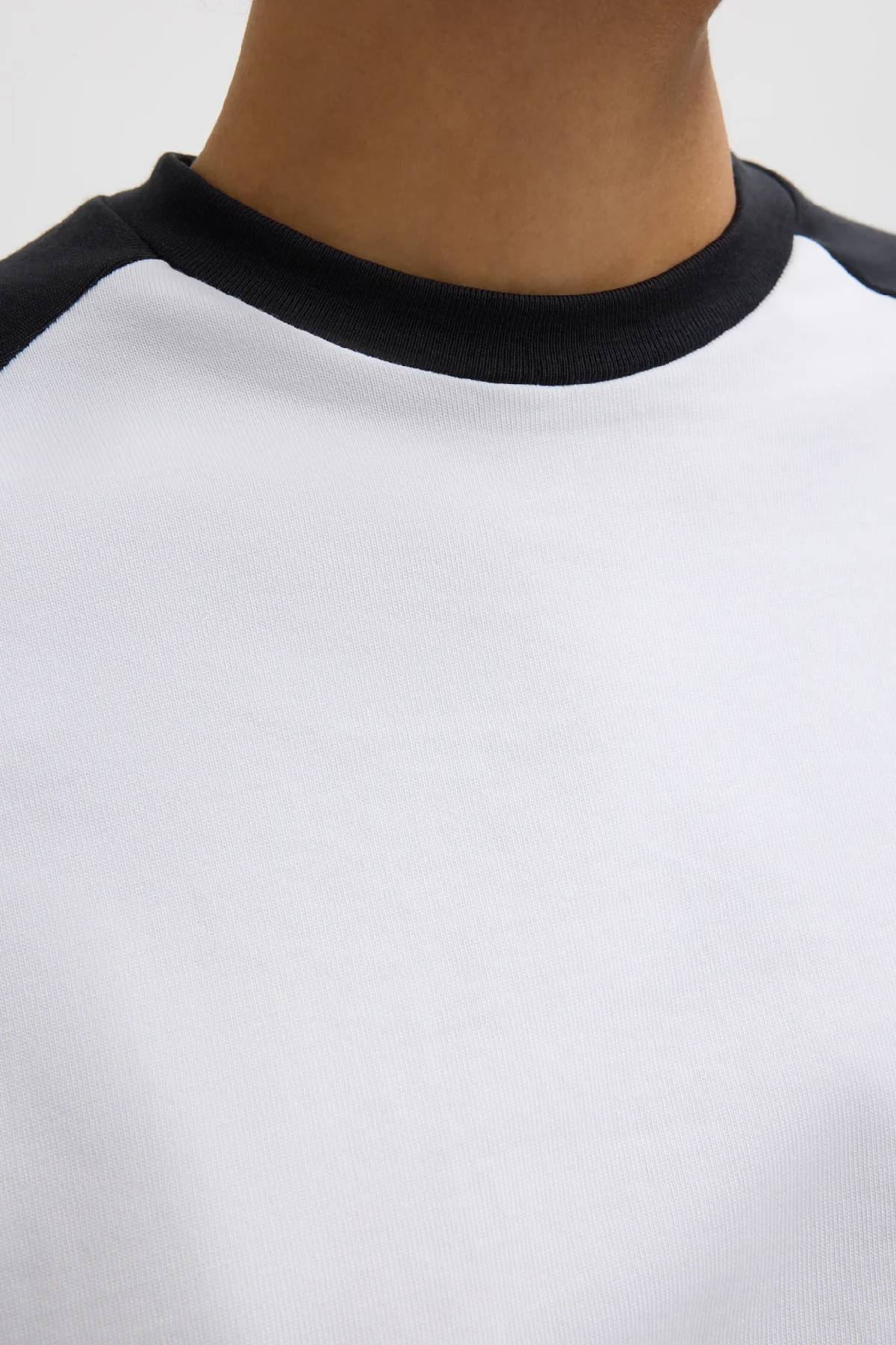 Tibi Perfect Sculpted Baseball T-Shirt