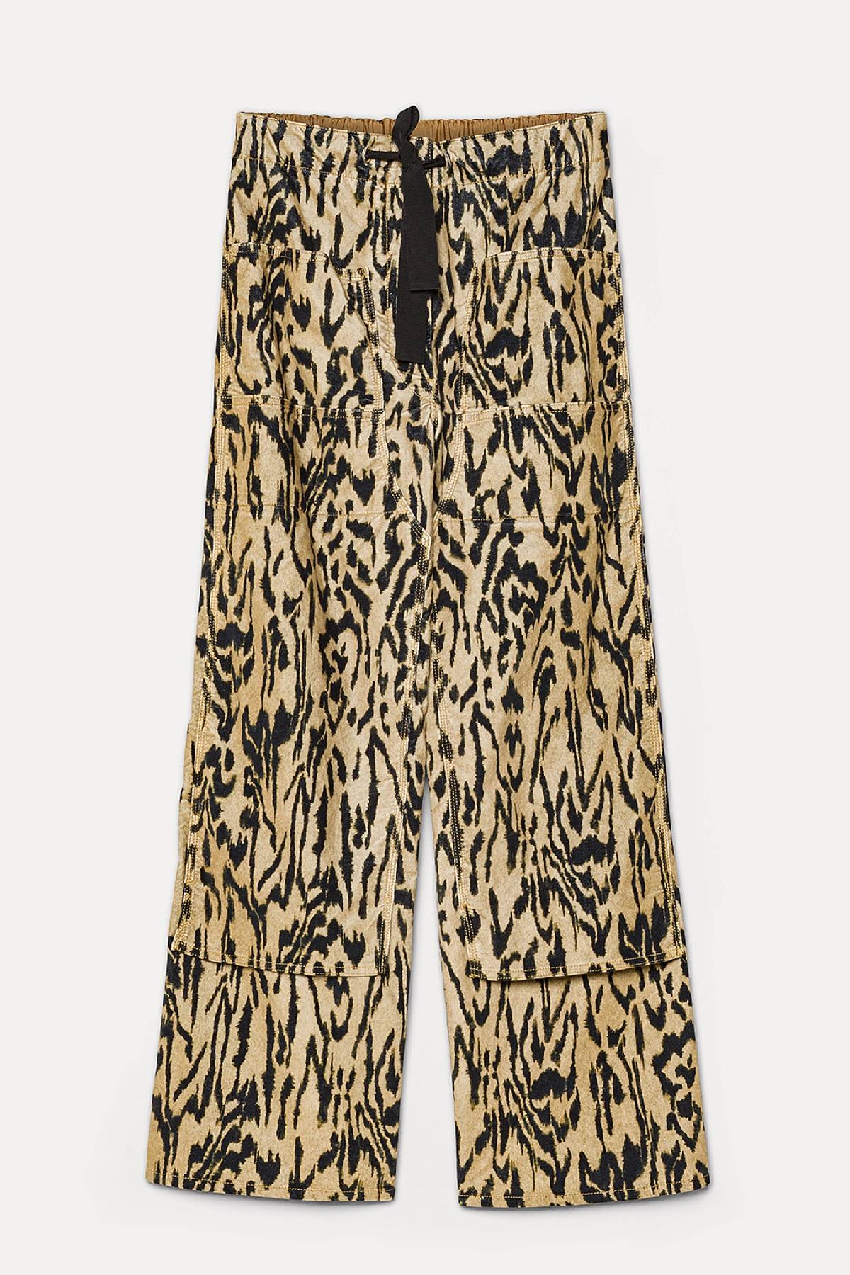 Pantalones cargo de terciopelo con estampado "Moiree" de Forte Forte