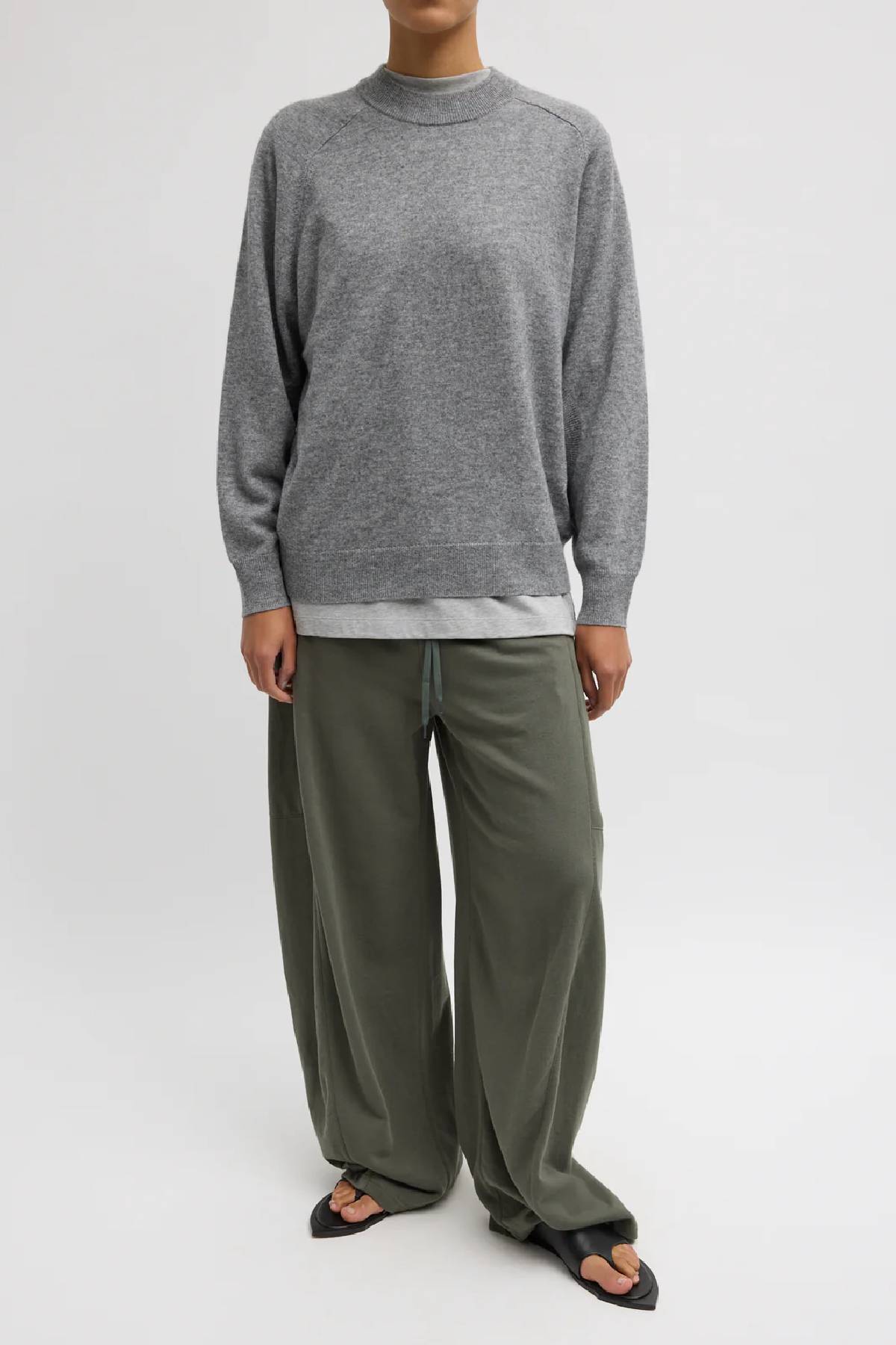 Tibi Light Weight Sweatshirting Winslow Pant