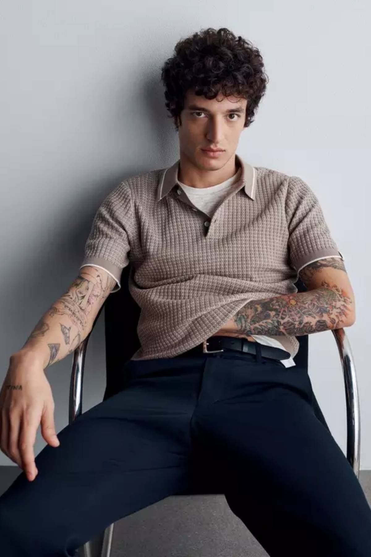 Rag & Bone Men's Harvey Rib Polo - Wolf Grey