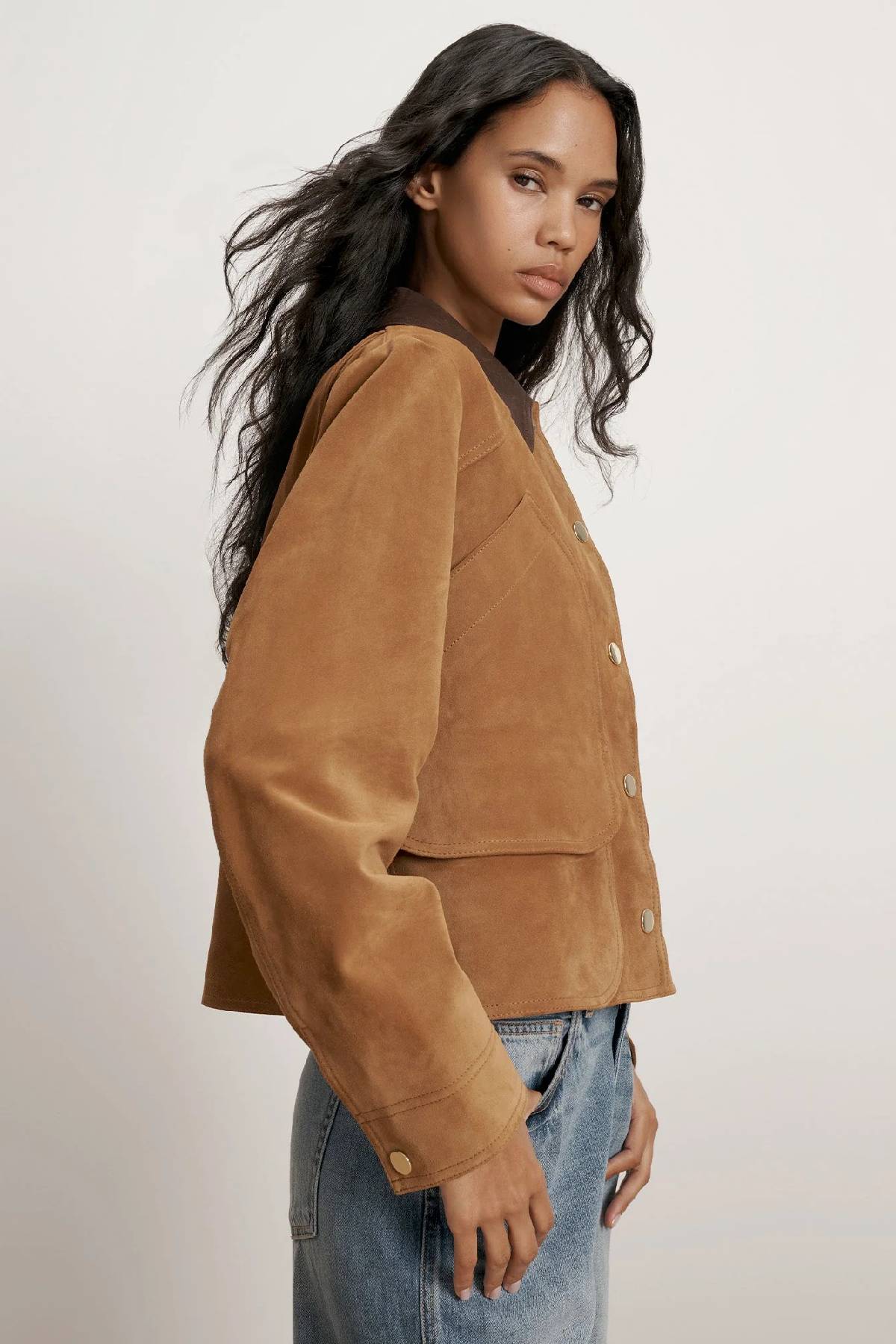 Chaqueta corta estilo granero de Veronica Beard Walters