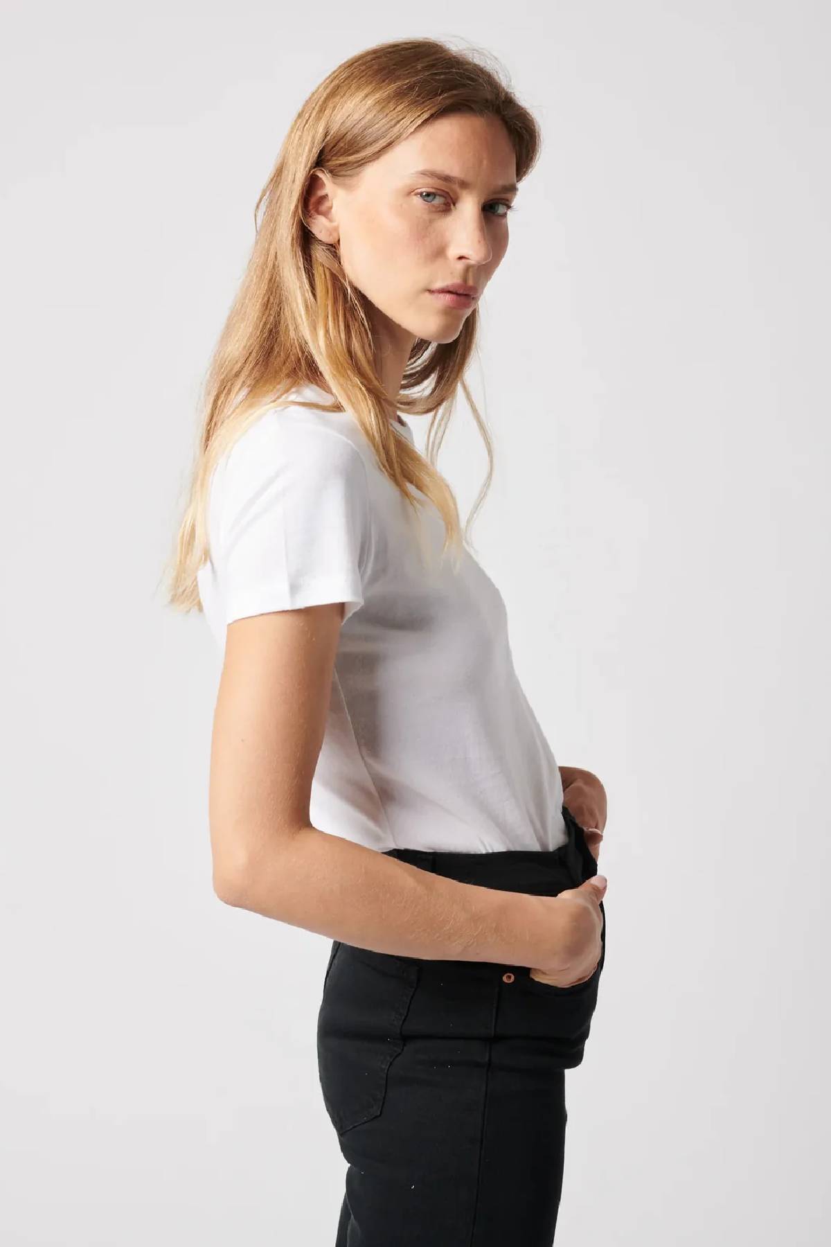 Majestic Filatures Soft Touch Short Sleeve Crewneck Tee