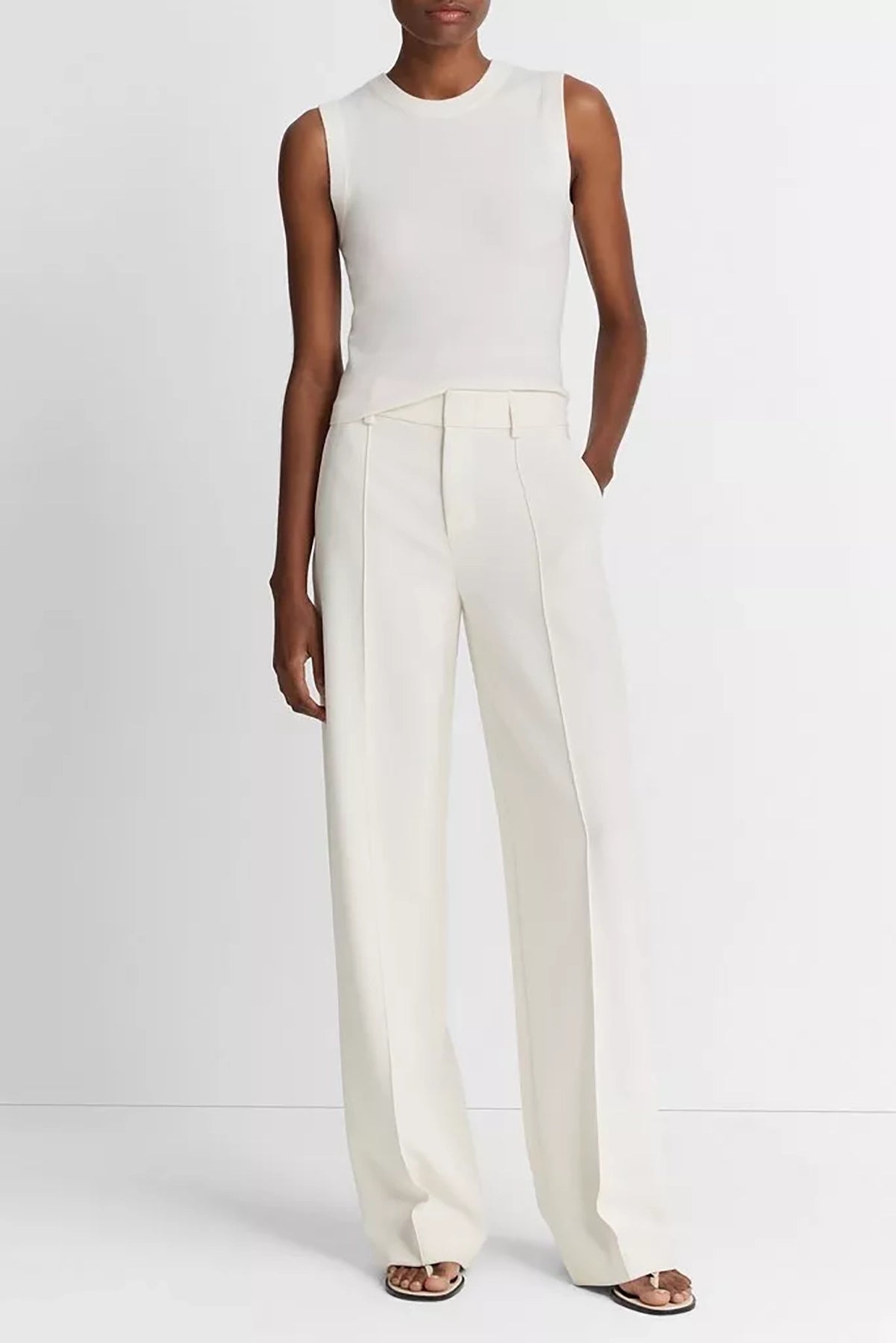 Vince Pintuck Wide Leg Pant