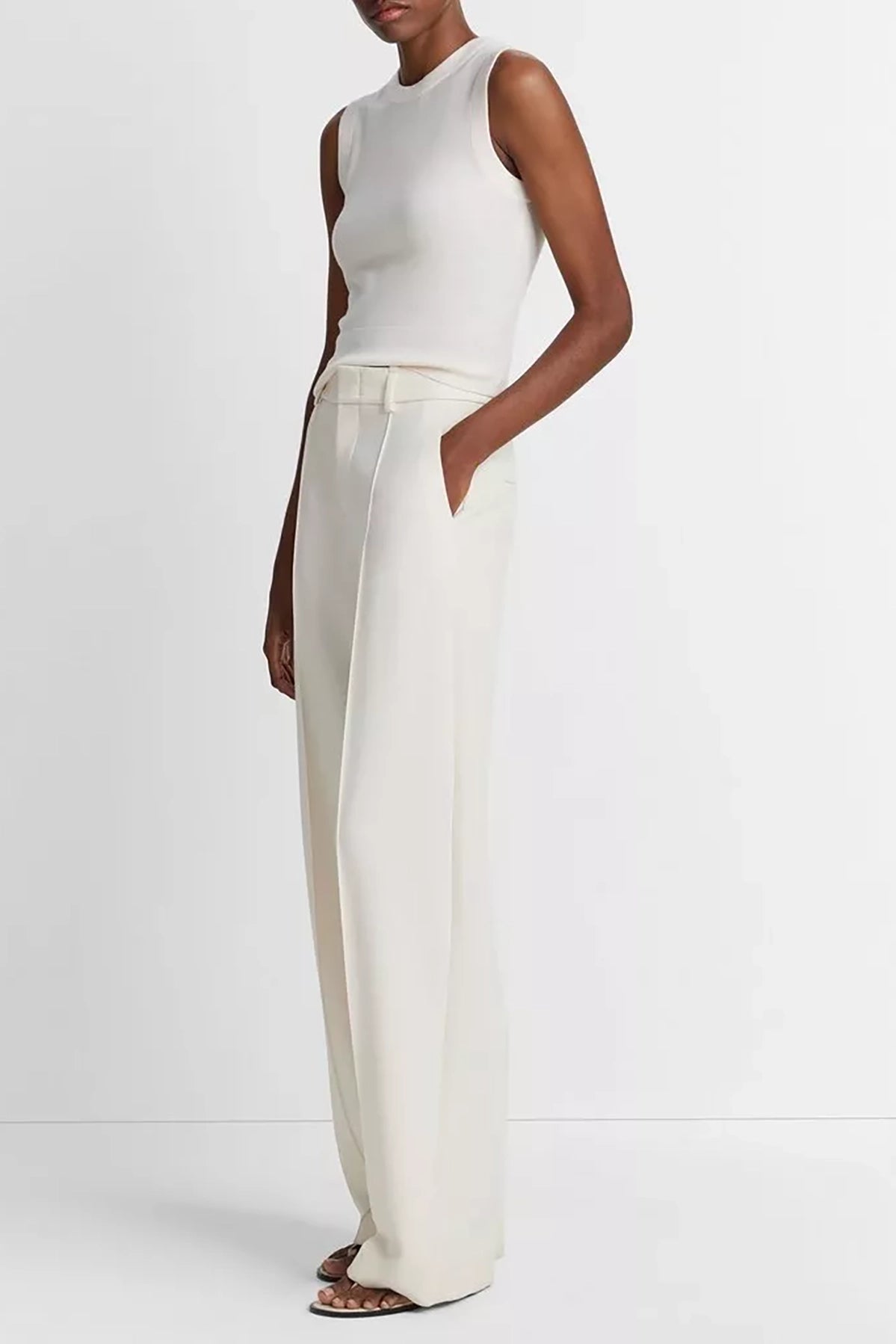 Vince Pintuck Wide Leg Pant