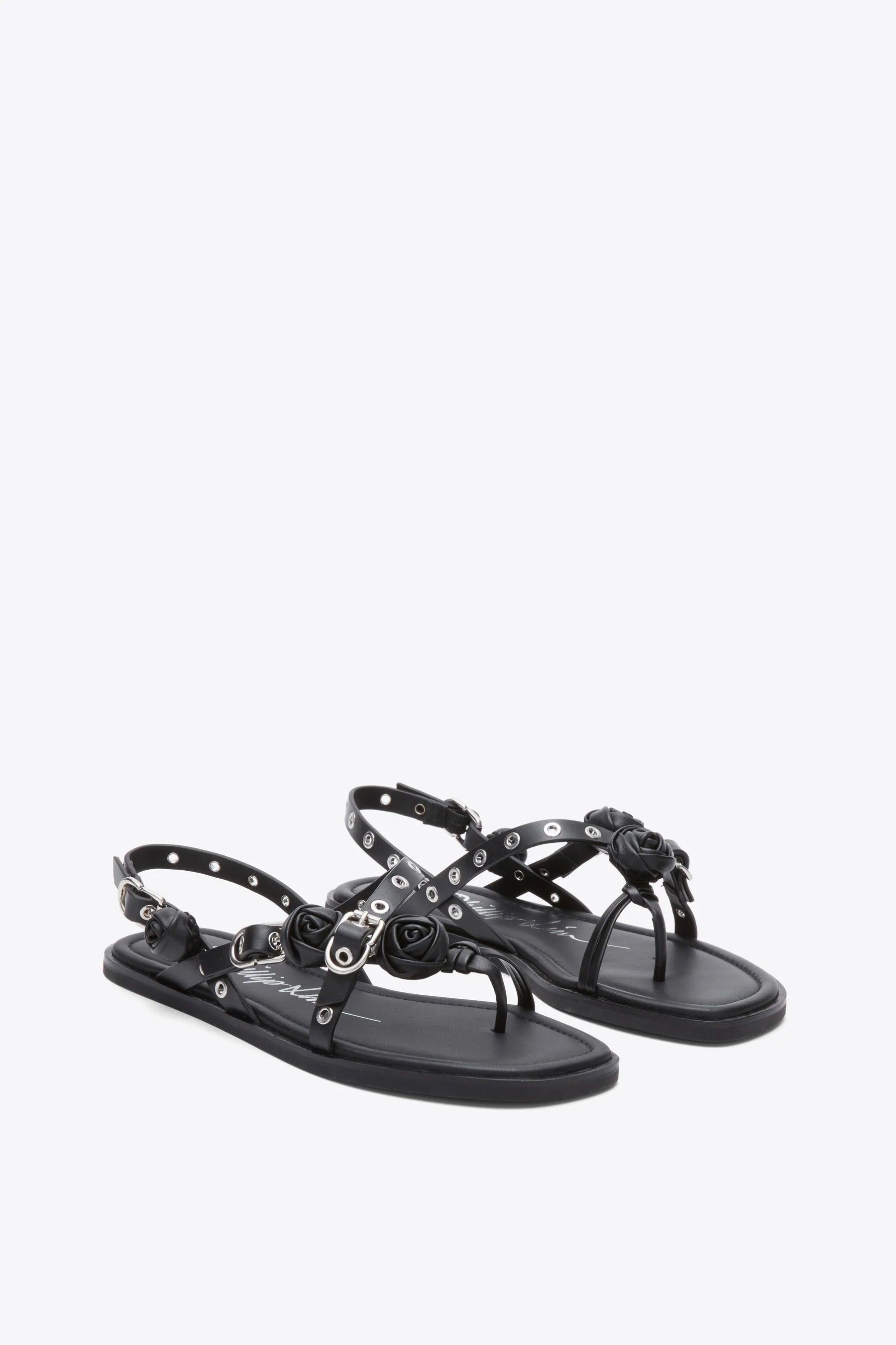 3.1 Phillip Lim Multi-Strap Rivet Sandal W Rosettes