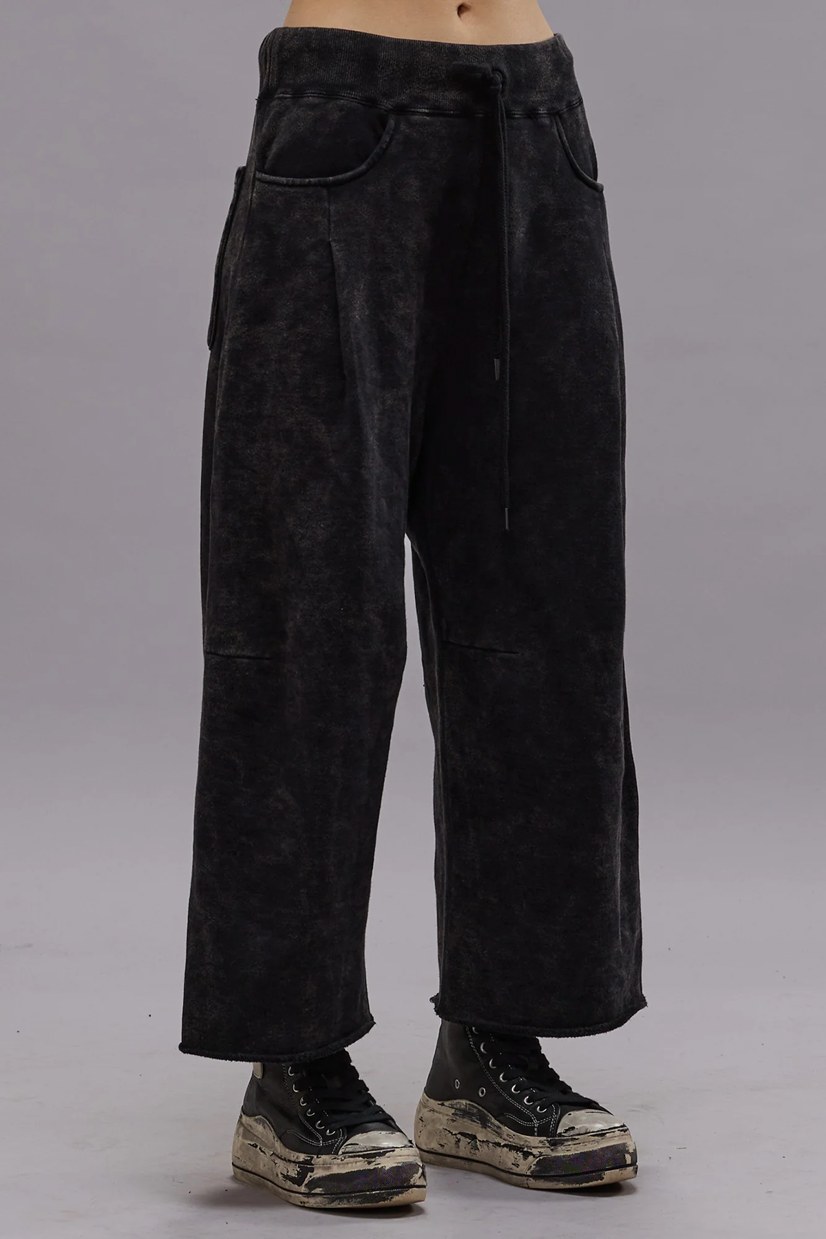 R13 Cropped Pleated Sweatpant