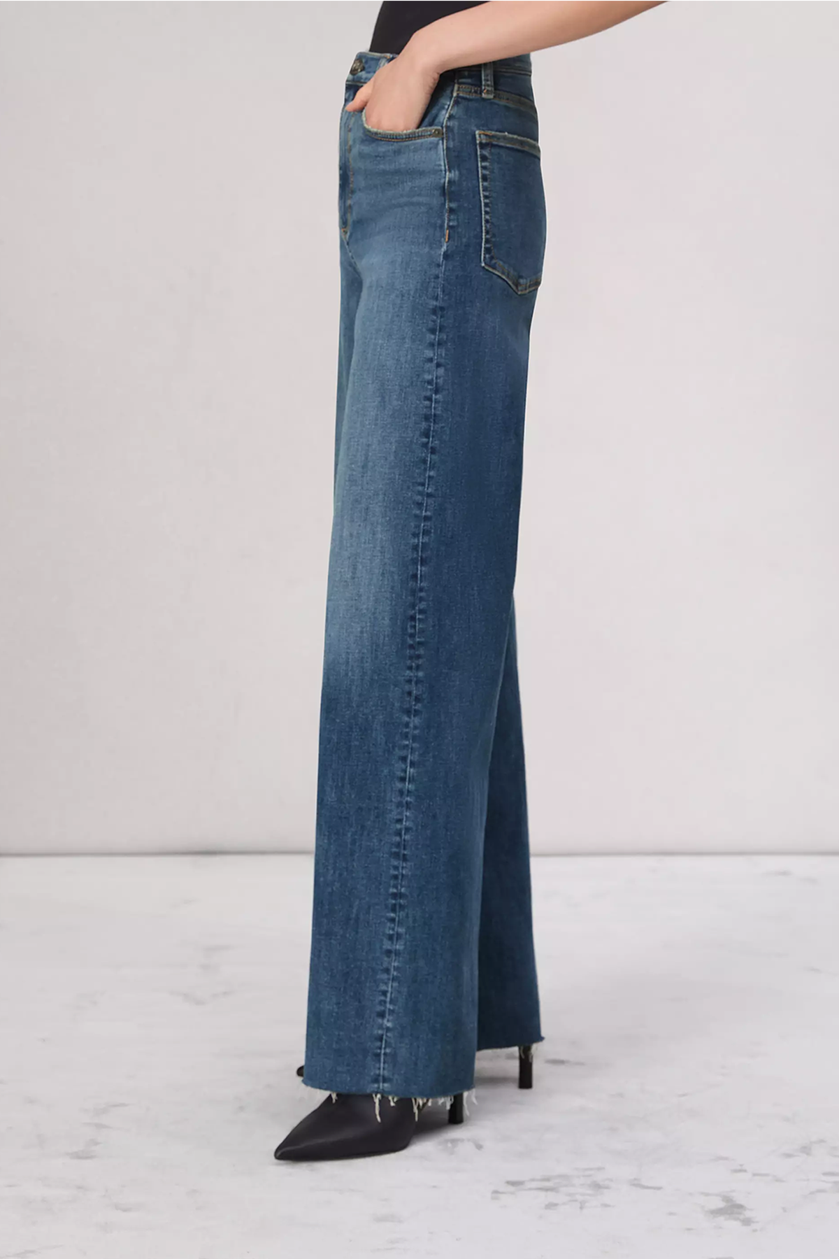 Rag & Bone Flexi Sofie High-Rise Full Length Wide Jean