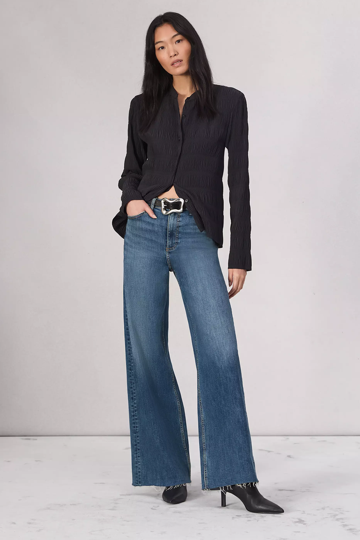 Rag & Bone Flexi Sofie High-Rise Full Length Wide Jean