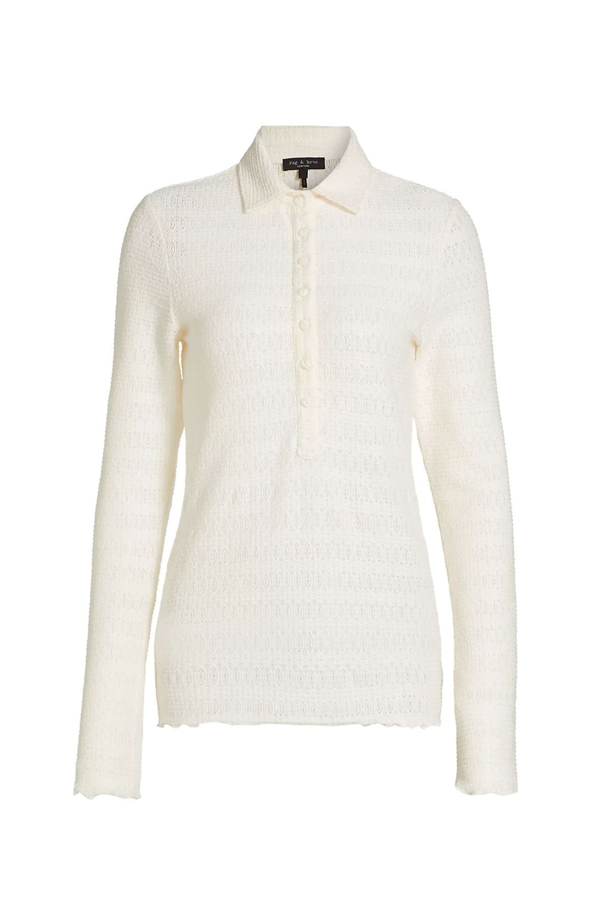 Rag & Bone Julia Long Sleeve Polo