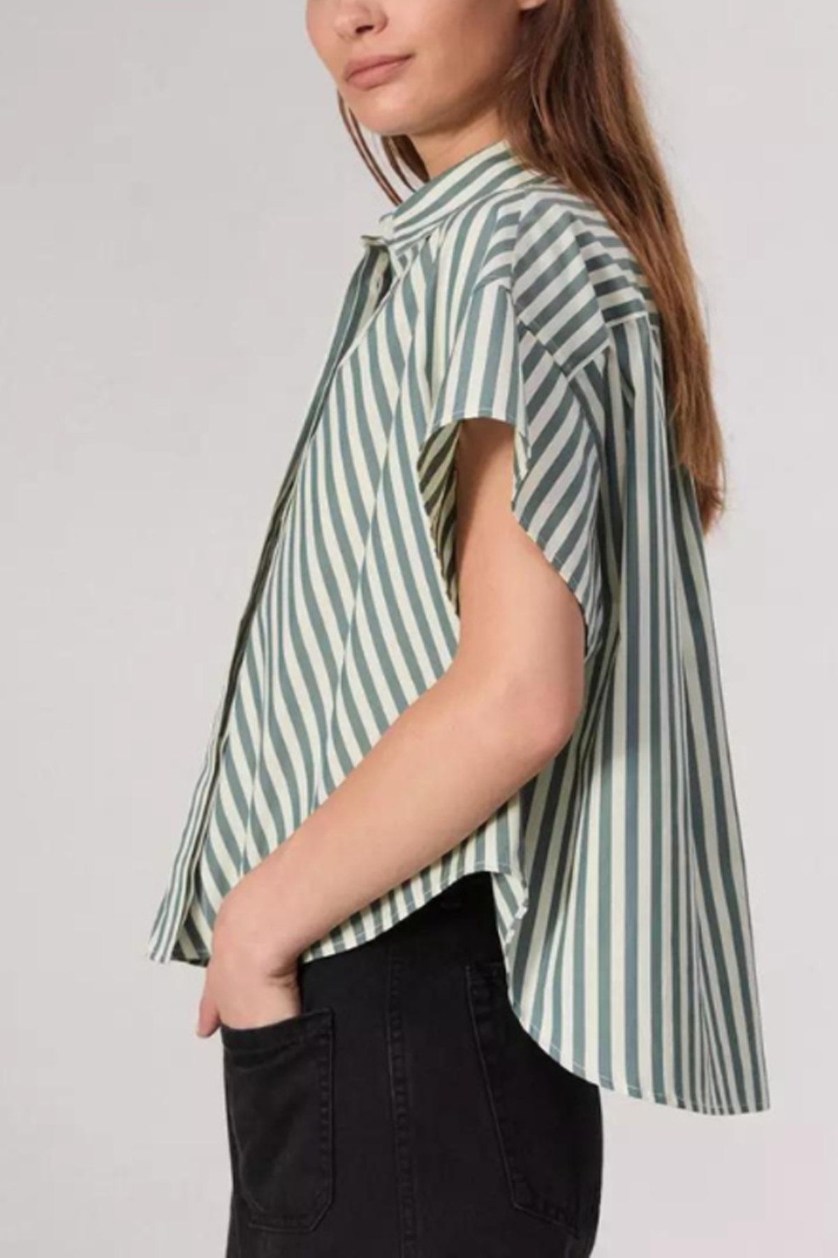 Rag & Bone Martha Short Sleeve Poplin Shirt