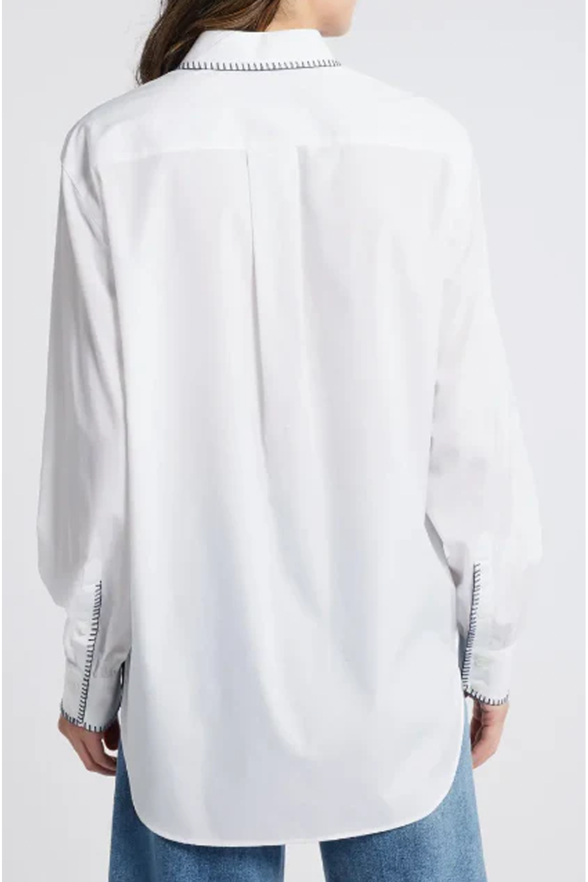 Rag & Bone Maxine Blanket Stitch Shirt