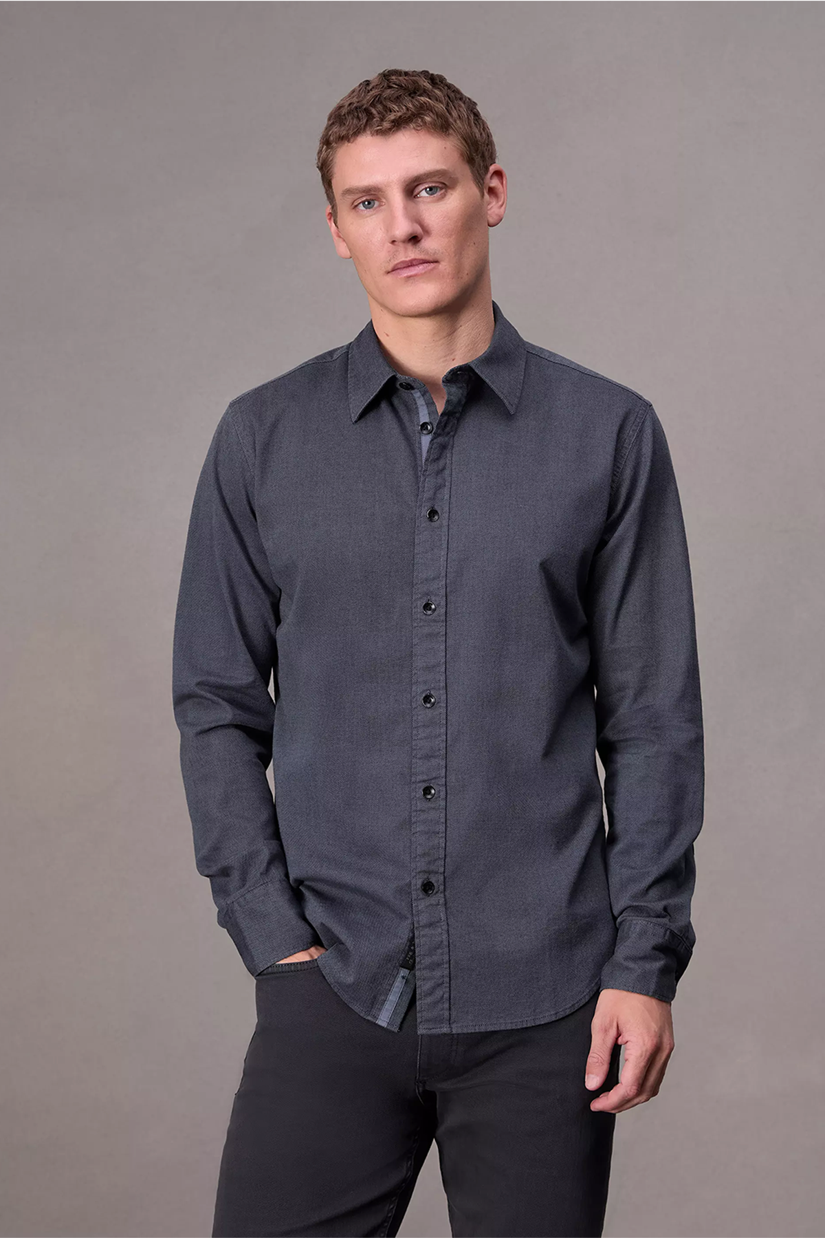 Rag & Bone Men's Tomlin Stretch Dobby Shirt