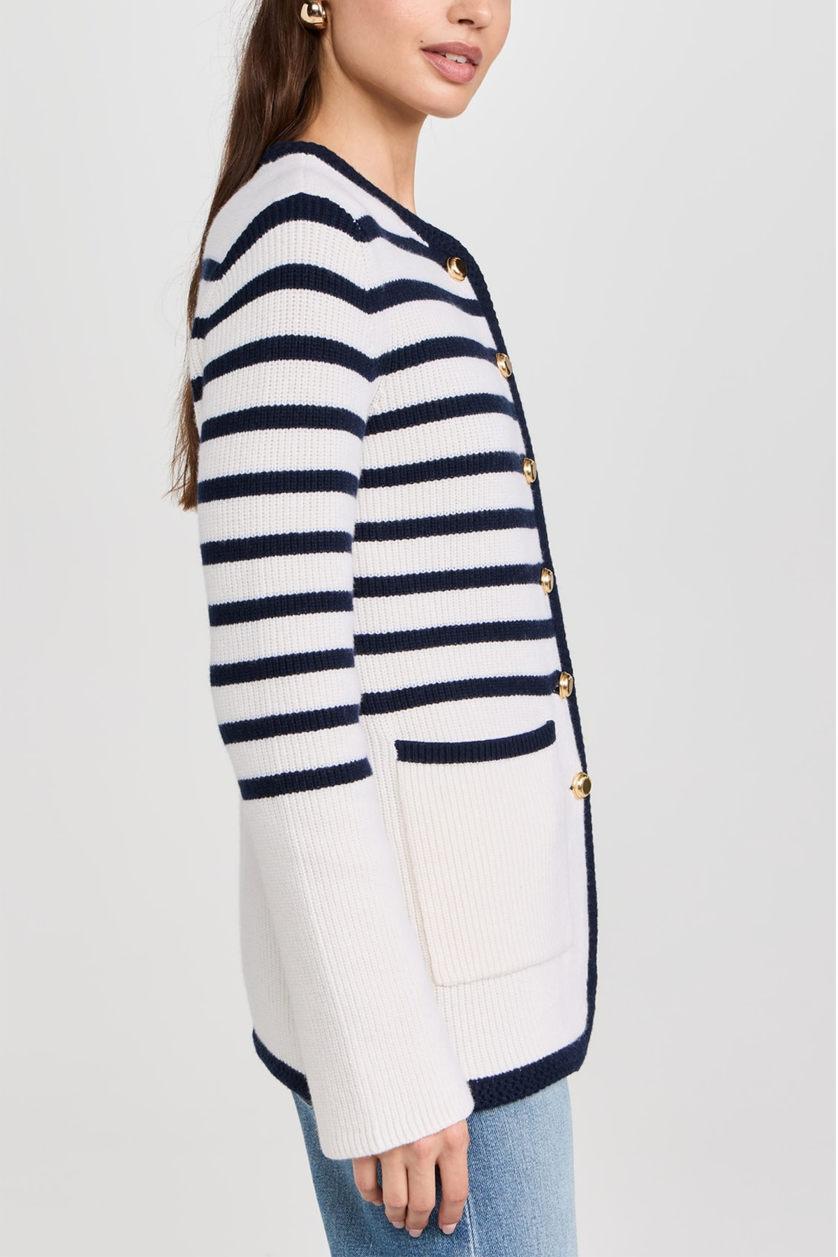 Rag & Bone Nancy Long Stripe Cardigan