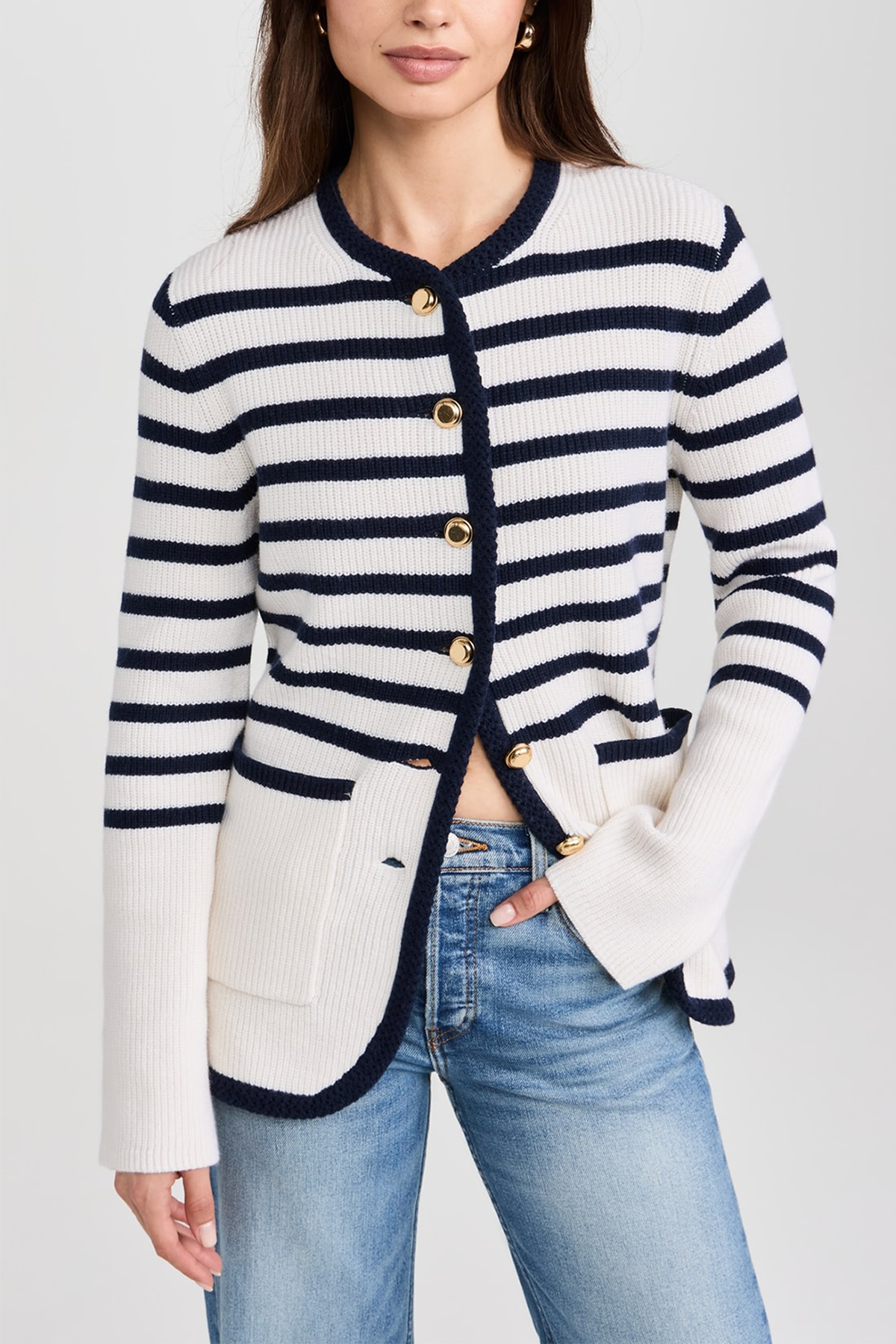 Rag & Bone Nancy Long Stripe Cardigan