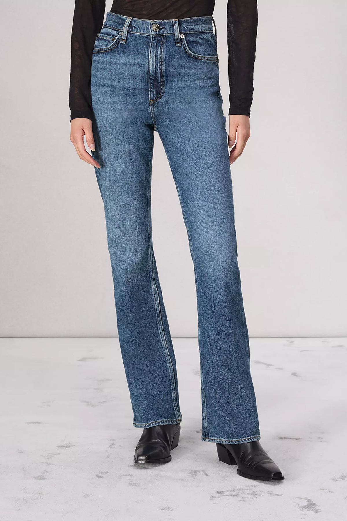 Rag & Bone Peyton High-Rise Full Length Bootcut Jean