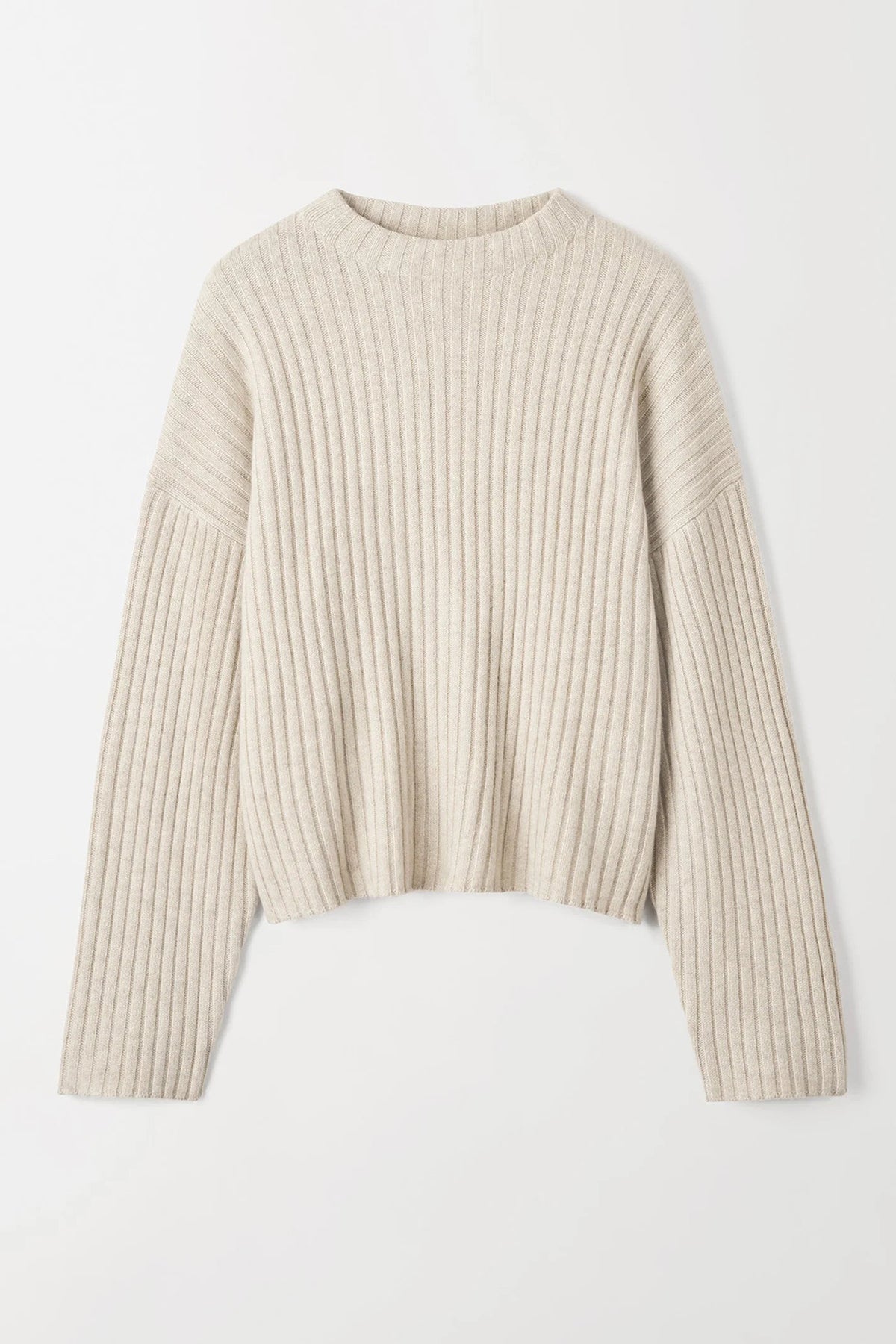 Soft Goat Ribbed O-neck