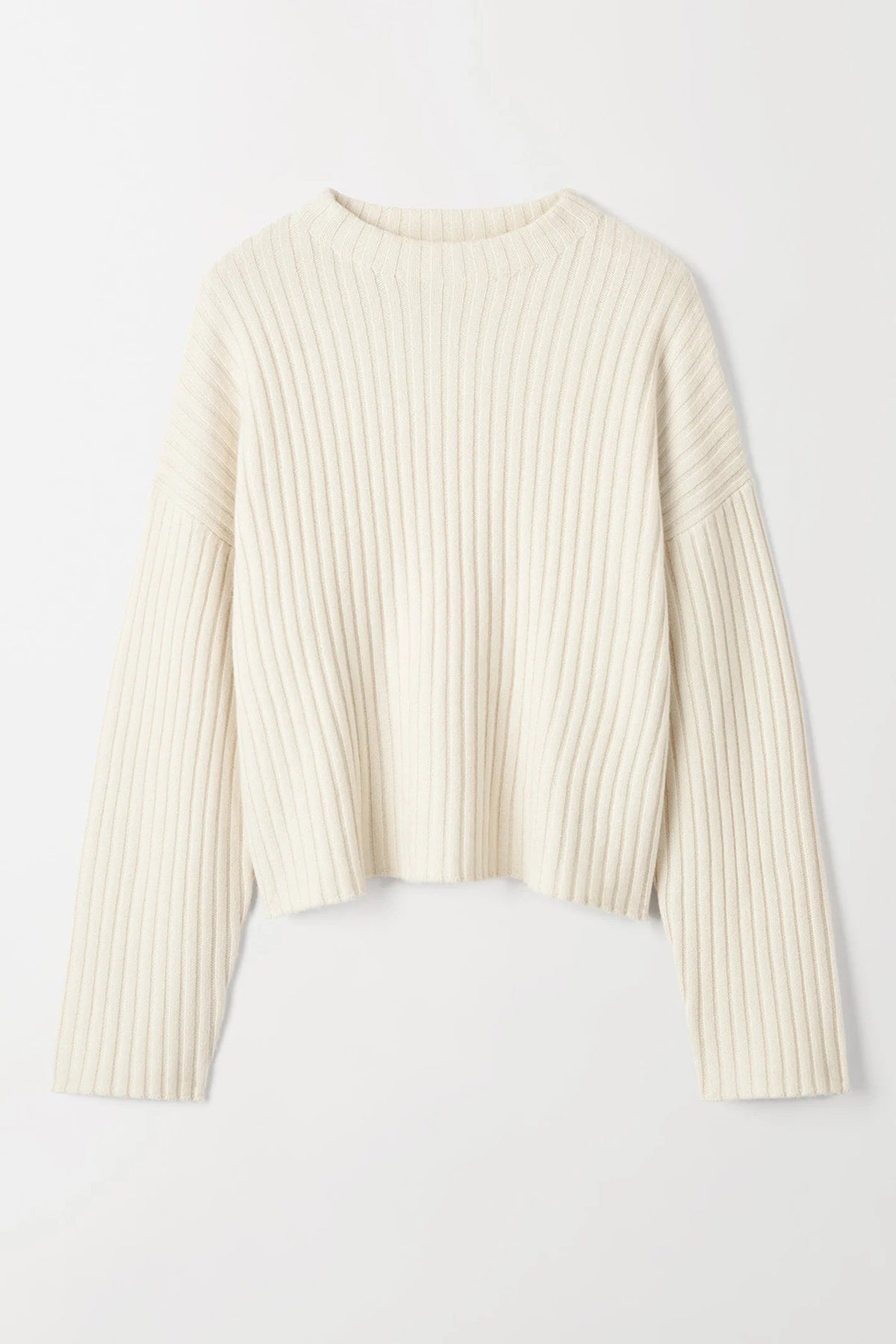 Soft Goat Ribbed O-neck