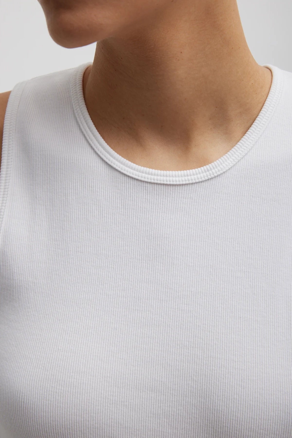 Tibi Ribbed T Tank