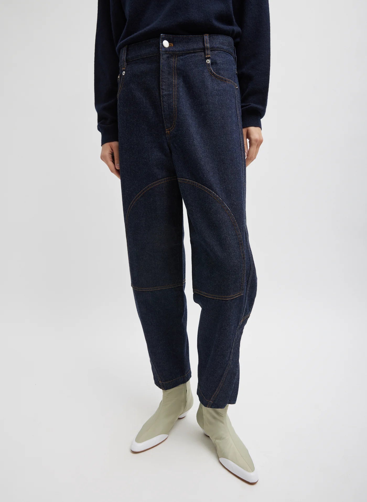 Tibi Indigo Denim Earl Jean