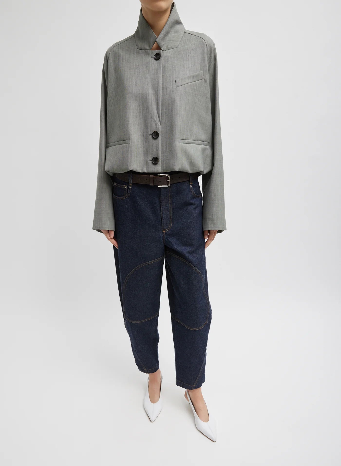 Tibi Indigo Denim Earl Jean